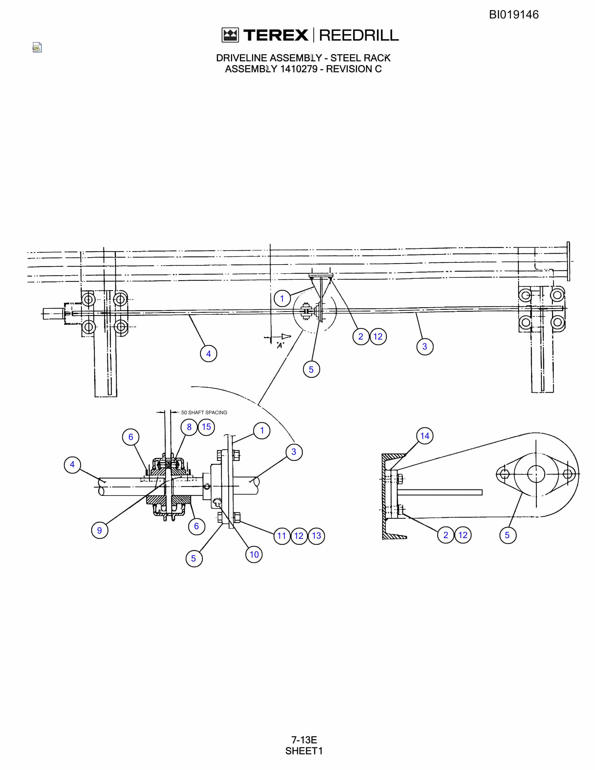 Bucyrus 345 Hydra-Trac Parts Catalog BI019146-3