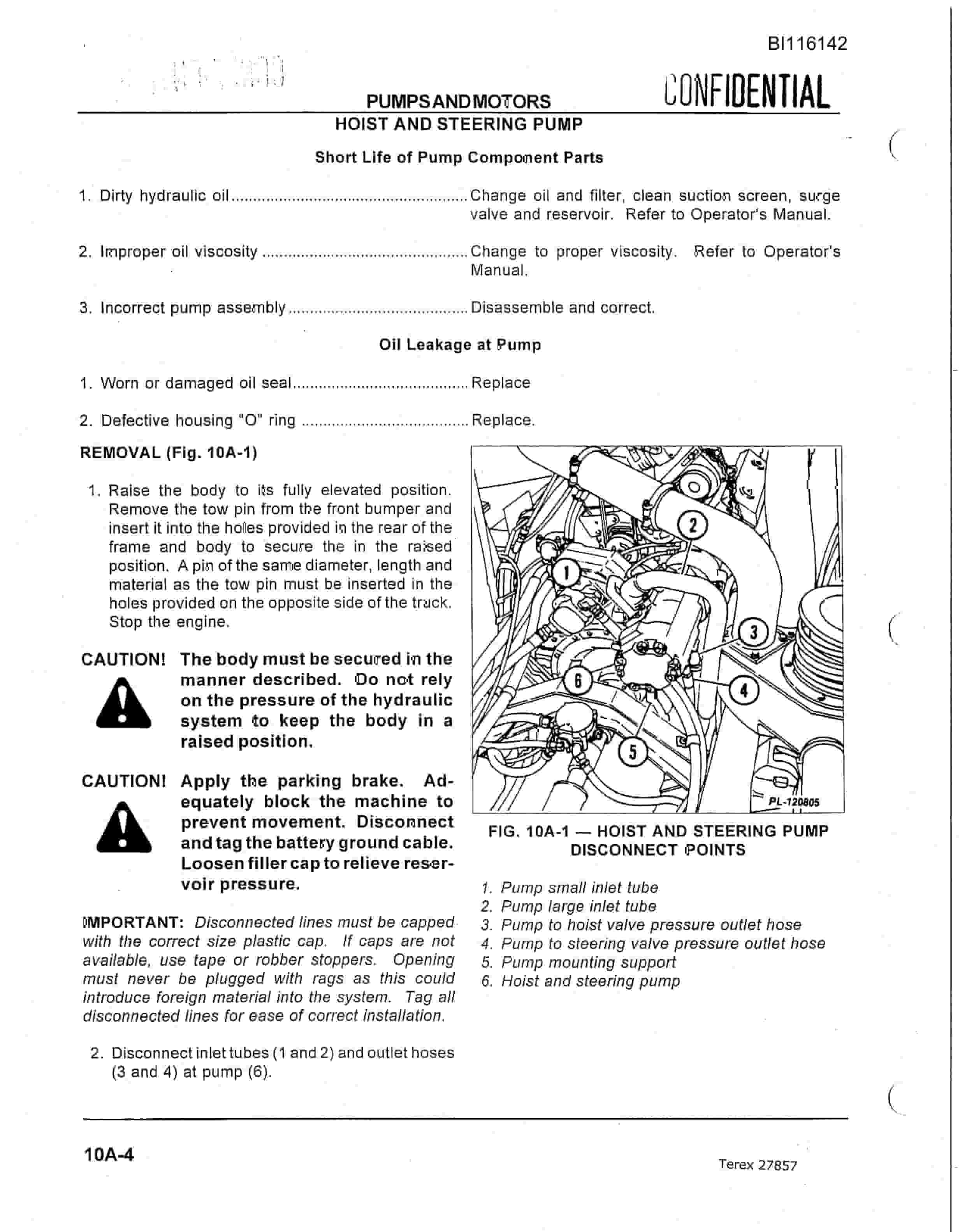 Bucyrus 350B-C Pay Hauler Off-Highway Truck Technical Manual BI116142-4