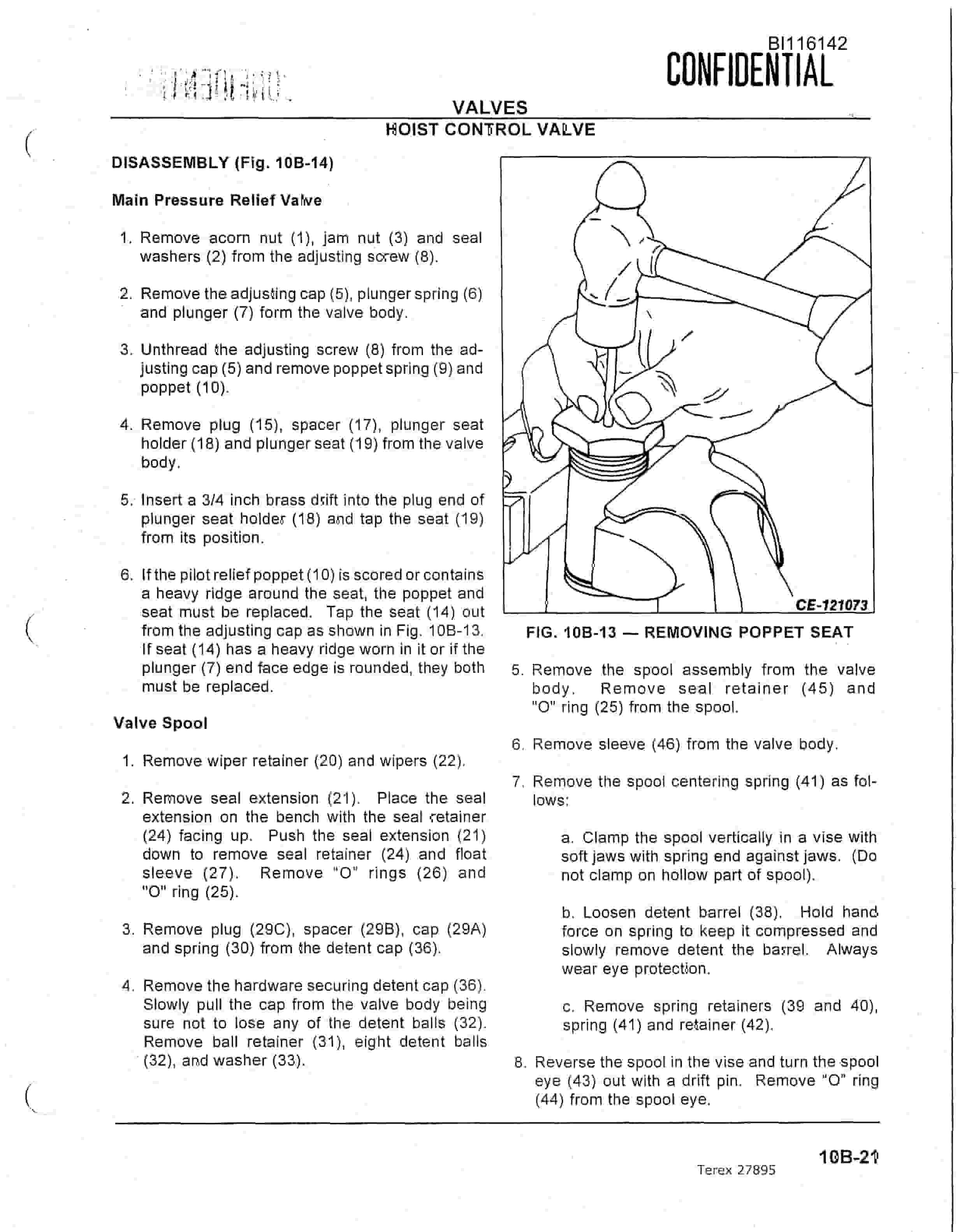 Bucyrus 350B-C Pay Hauler Off-Highway Truck Technical Manual BI116142-5