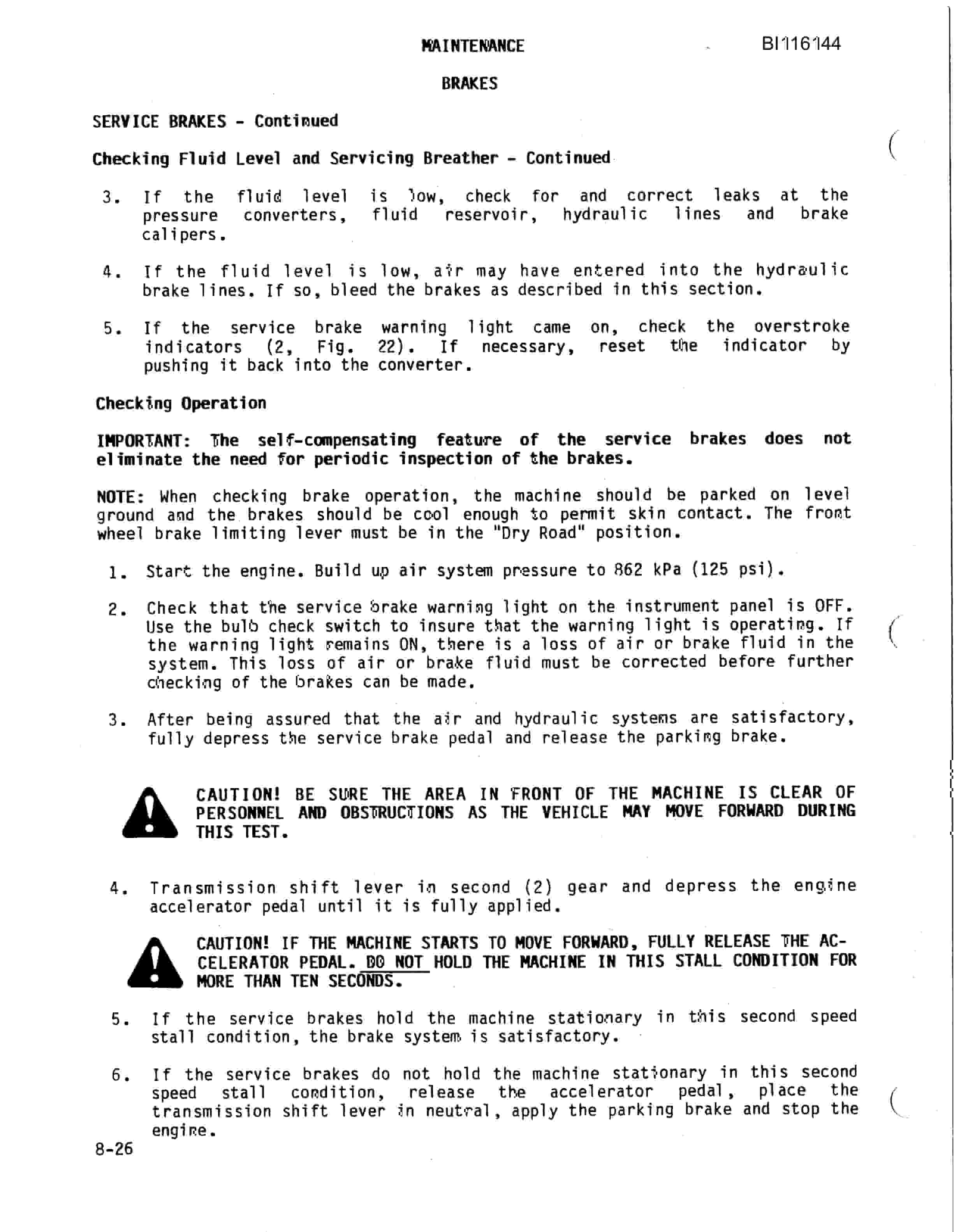 Bucyrus 350B-C Pay Hauler Technical Manual BI116144-4