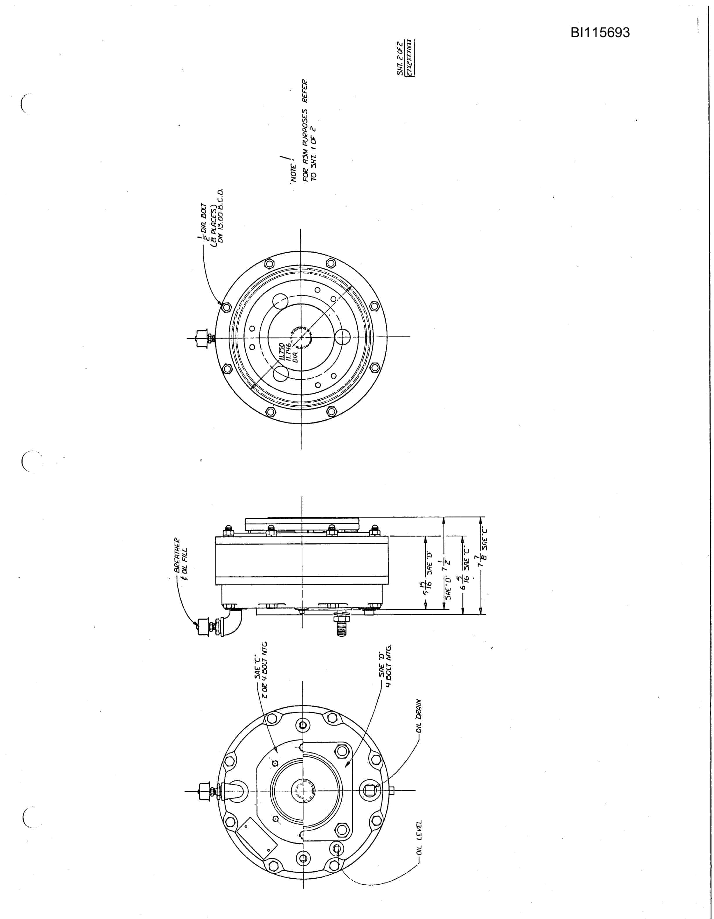 Bucyrus 35B Rotary Blasthole Drill Parts Catalog BI115693-5