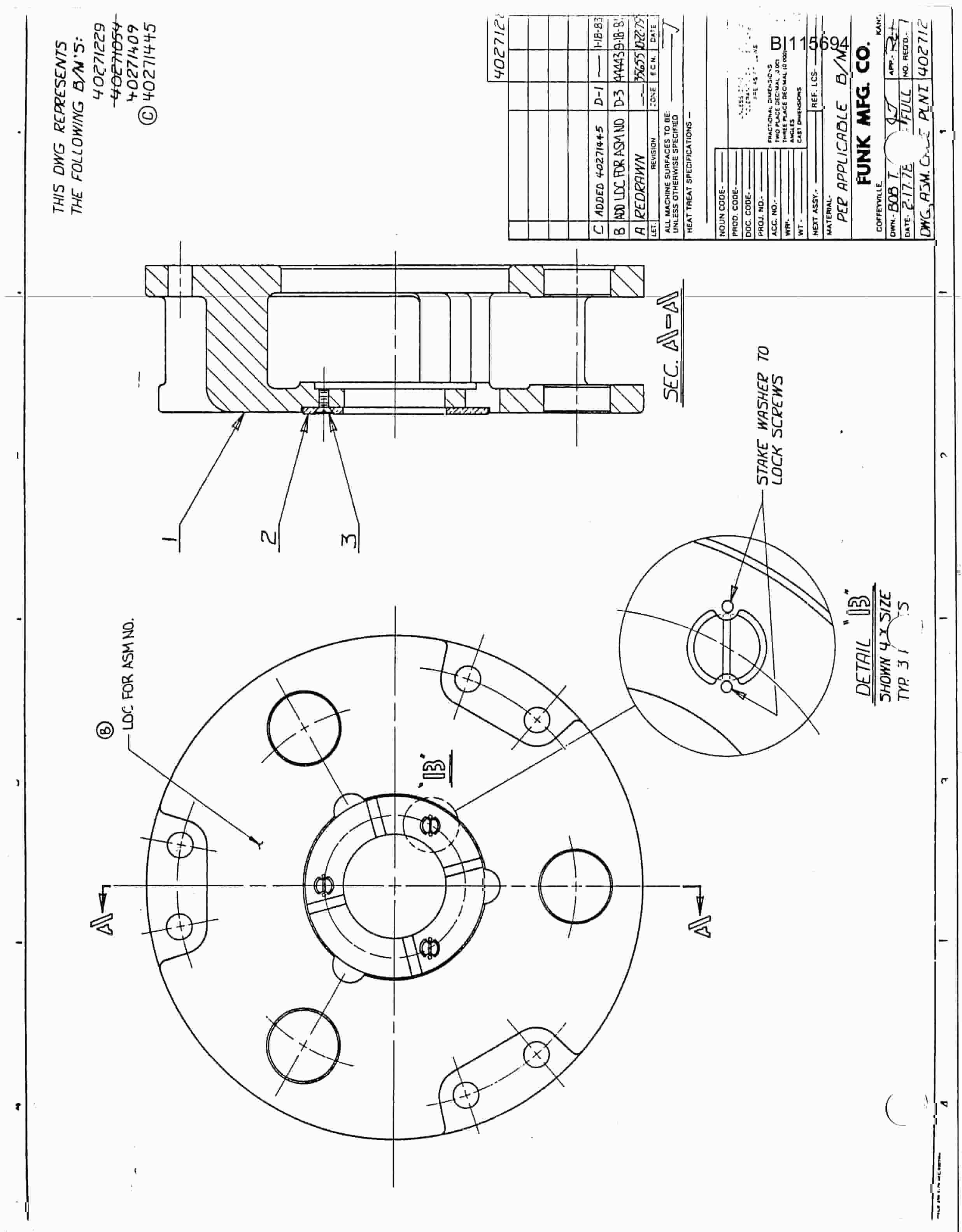 Bucyrus 35B Rotary Blasthole Drill Parts Catalog BI115694-4