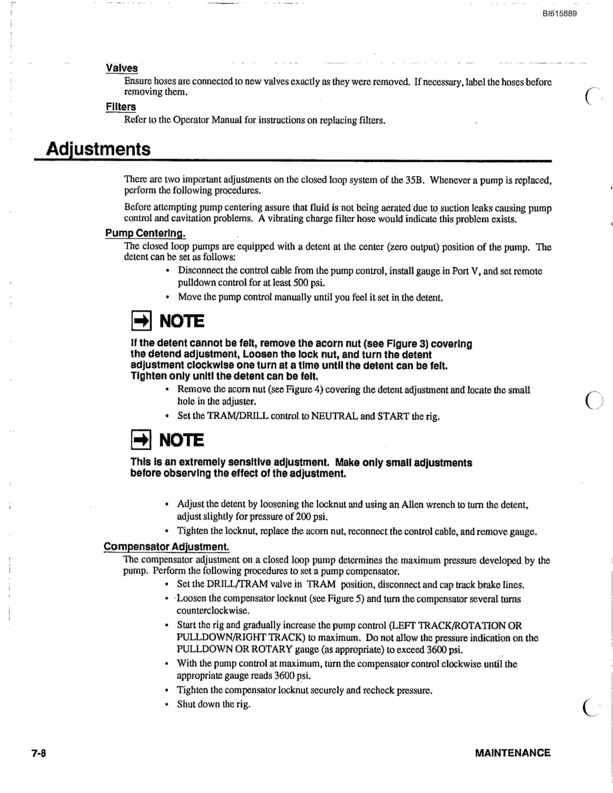 Bucyrus 35B Rotary Blasthole Drill Technical Manual BI615889-3