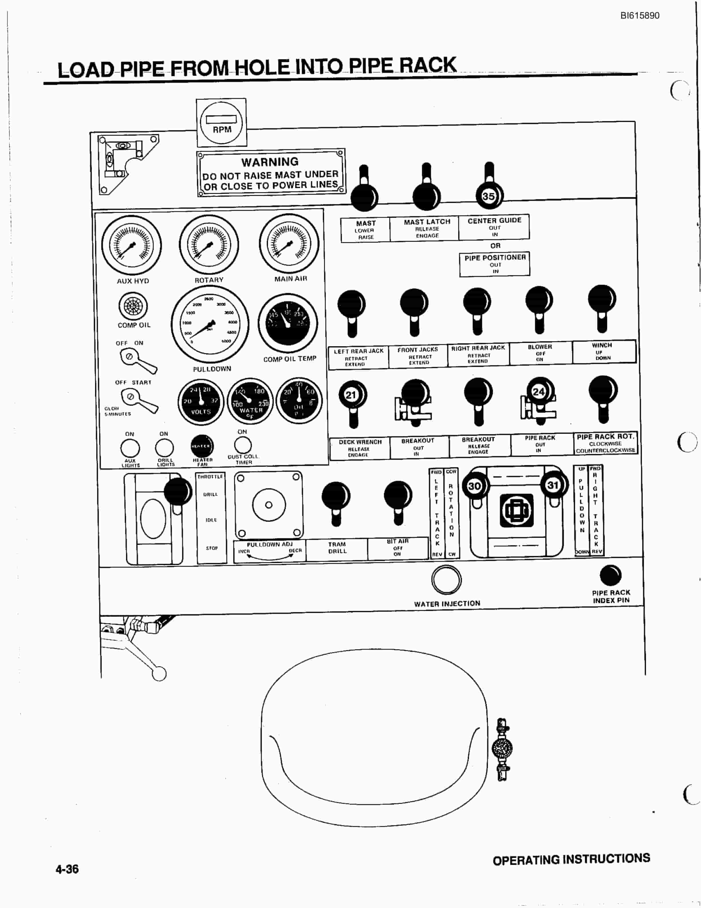 Bucyrus 35B Rotary Blasthole Drill Technical Manual BI615890-3