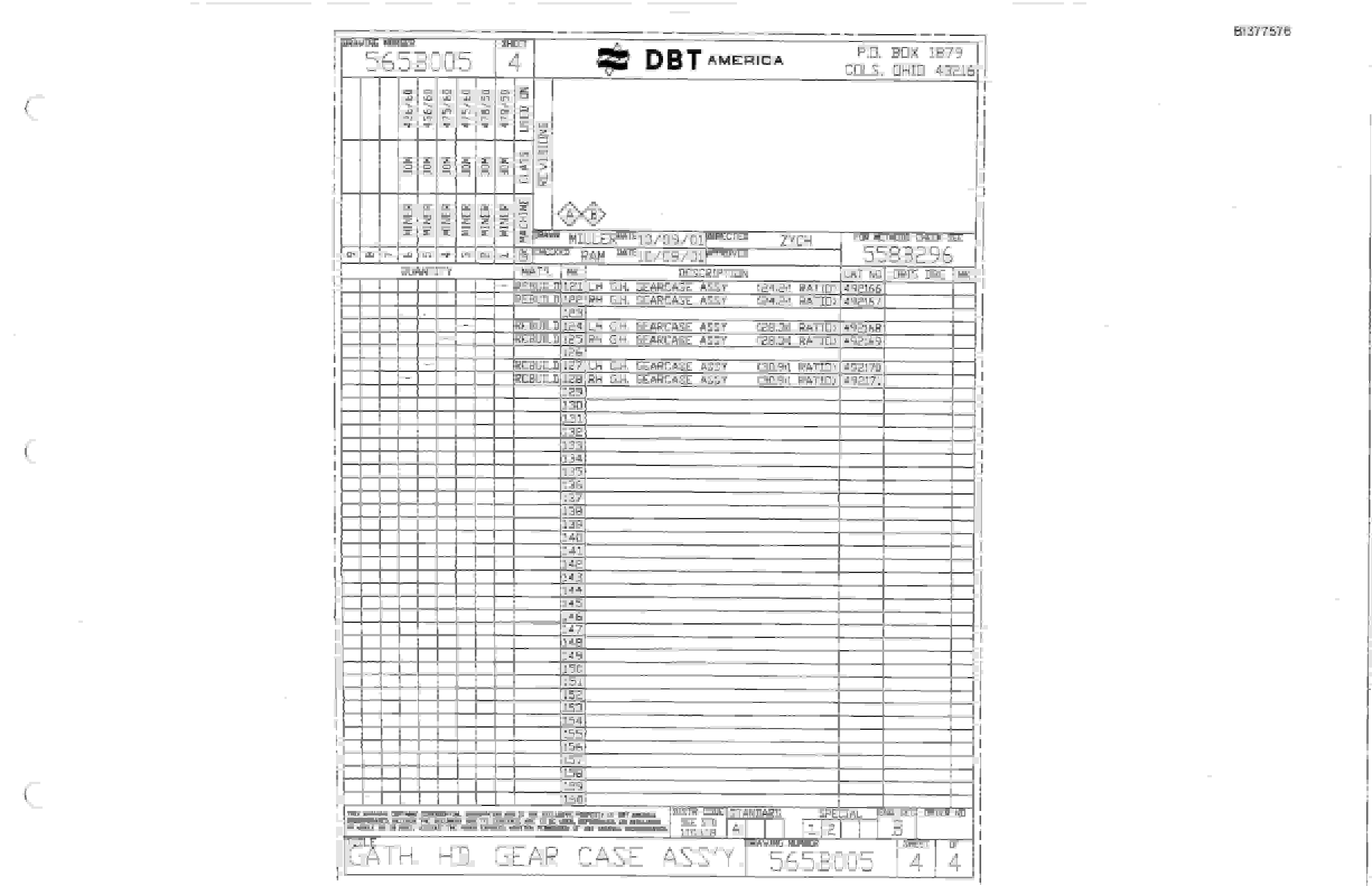 Bucyrus 35M-3L Continuous Miner Parts Catalog BI377576-3
