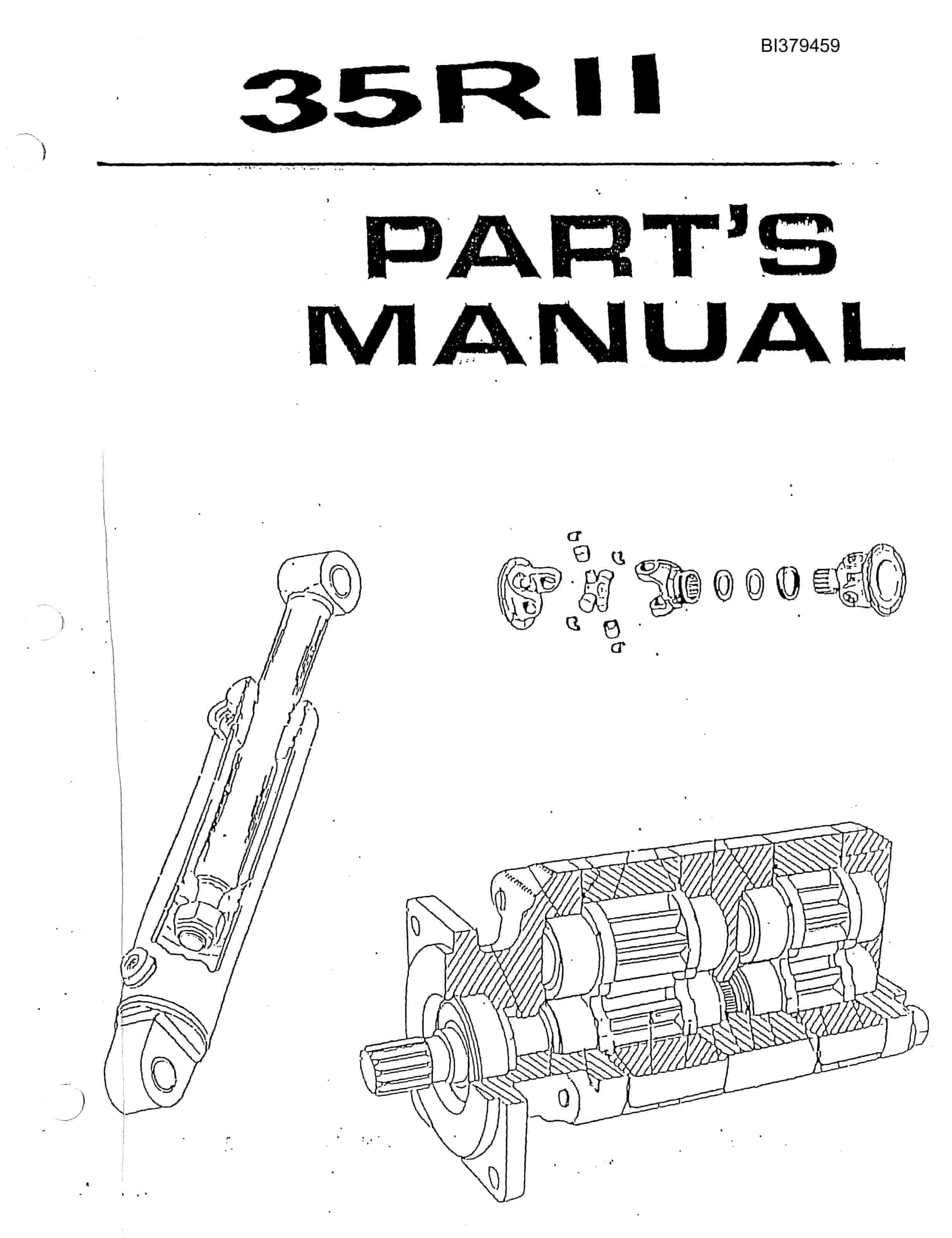 Bucyrus 35RII Drill Parts Manual BI379459