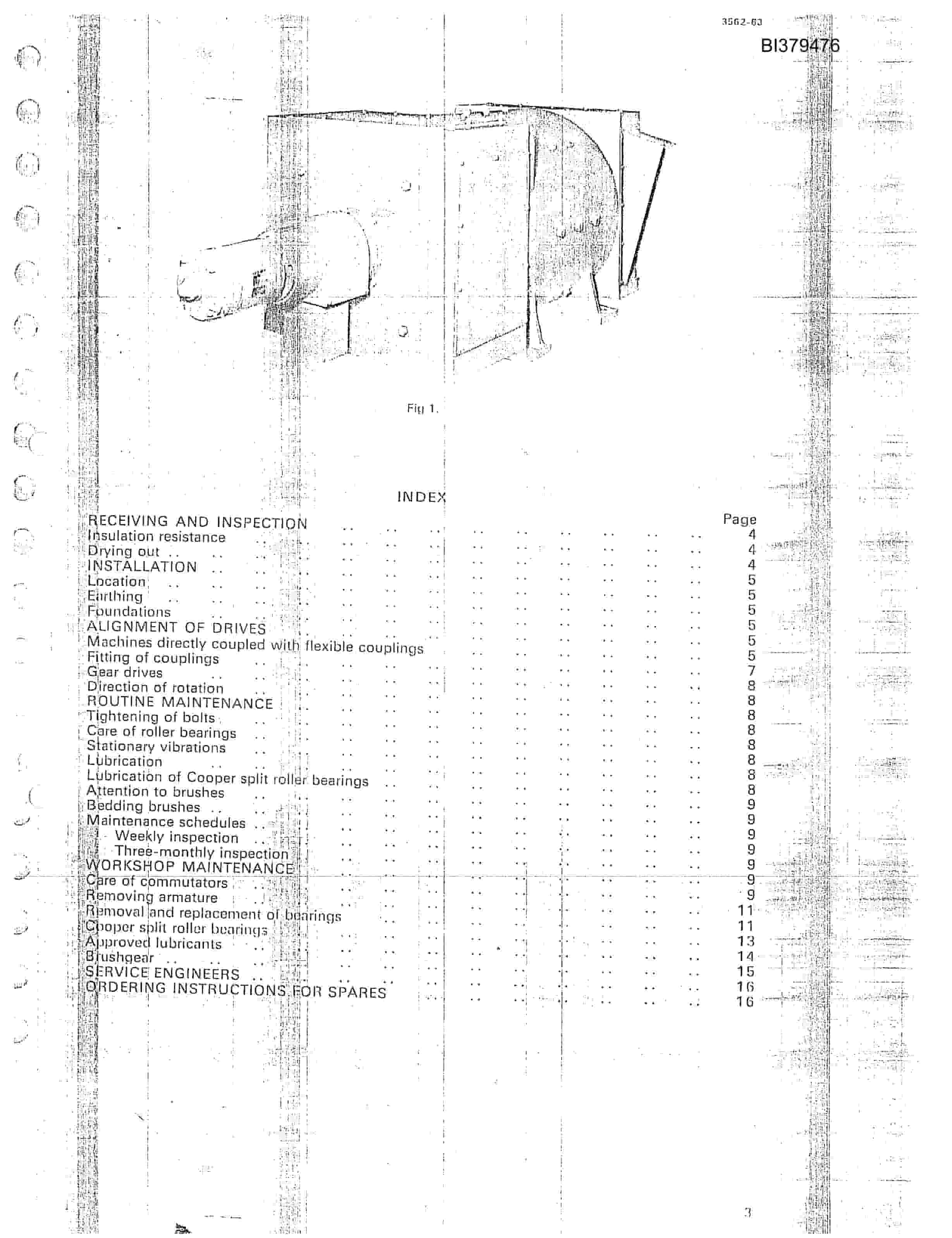 Bucyrus 380-W Excavator Spare Parts Catalog BI379476-2