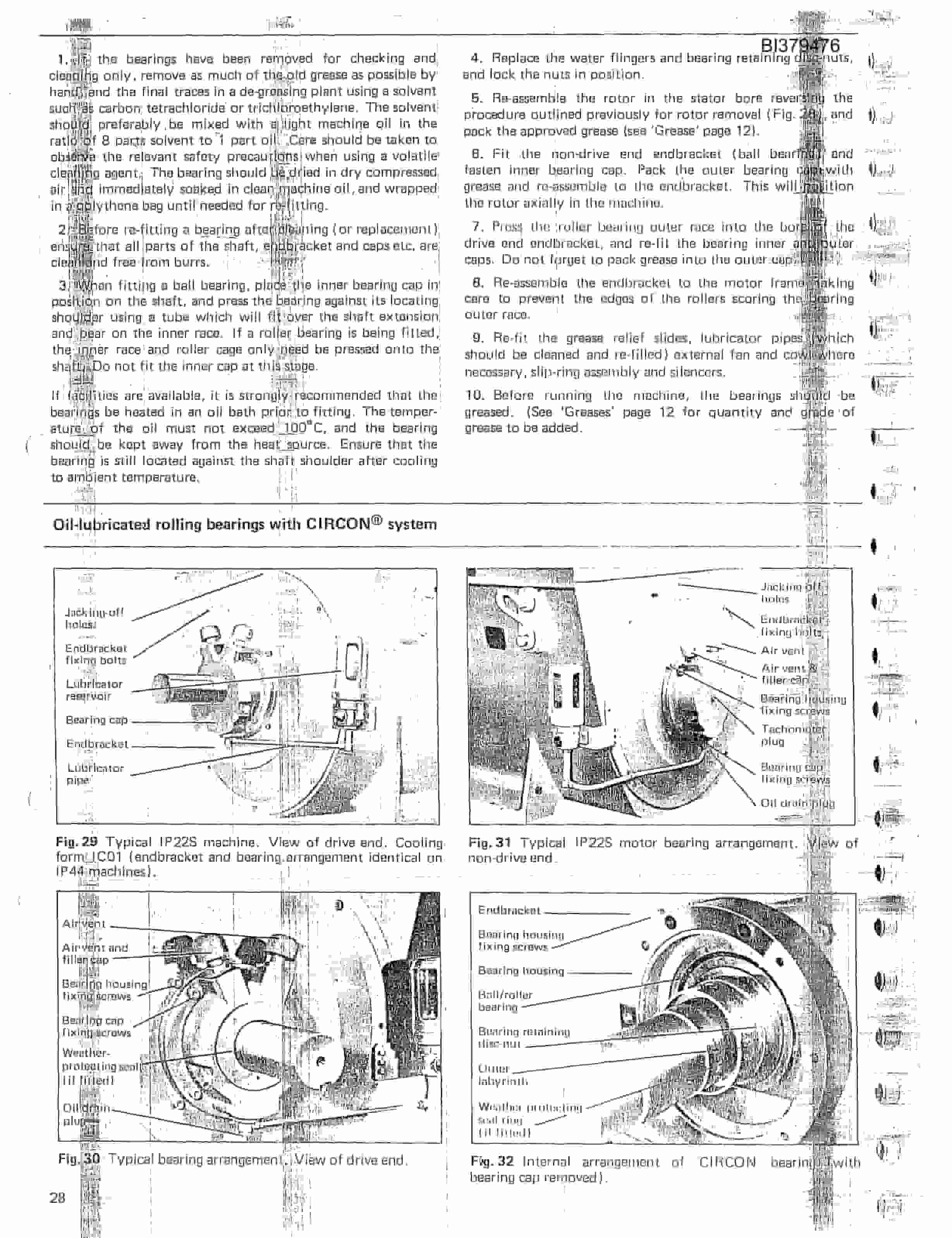 Bucyrus 380-W Excavator Spare Parts Catalog BI379476-5