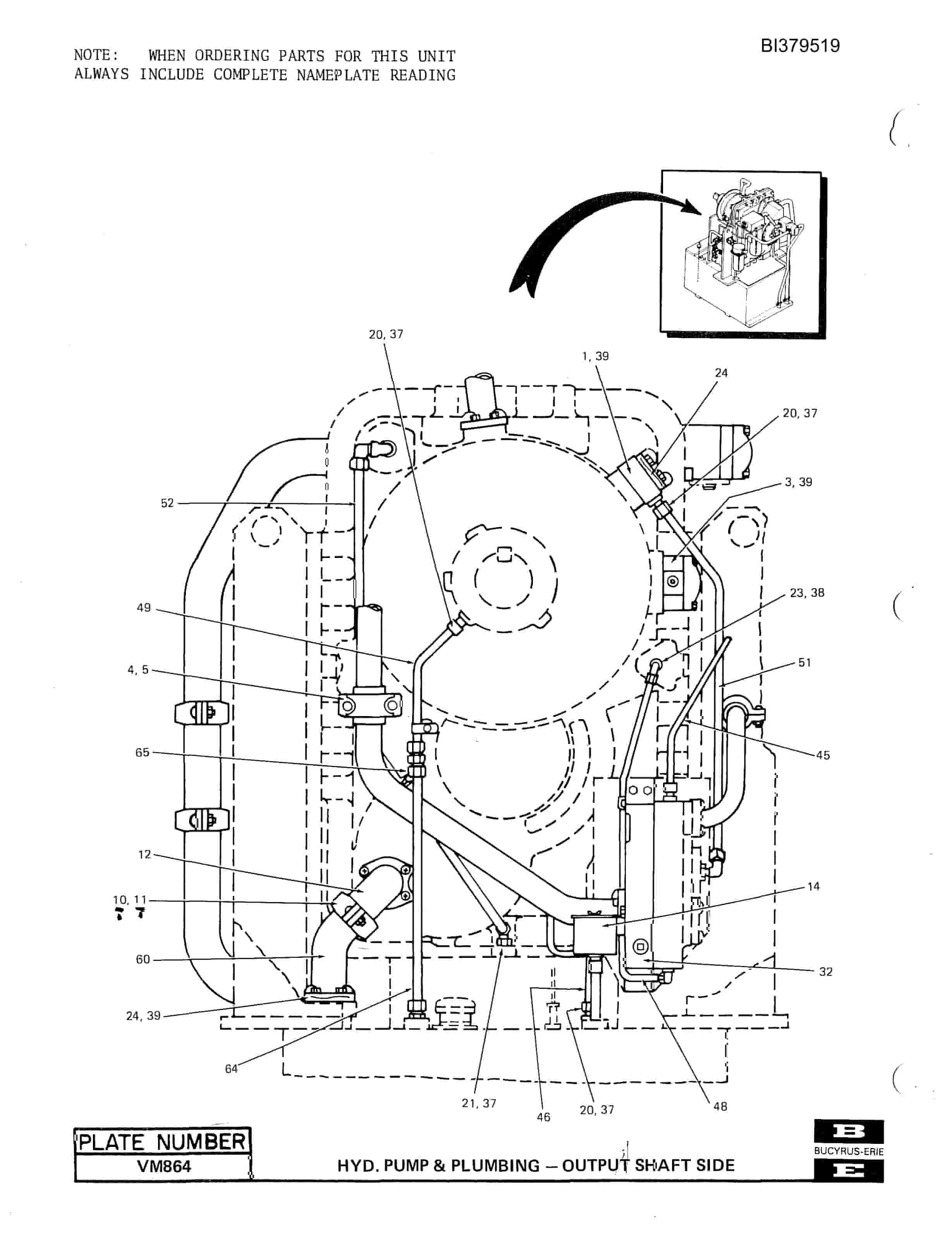 Bucyrus 380-W Walking Dragline Parts Catalog BI379519-3