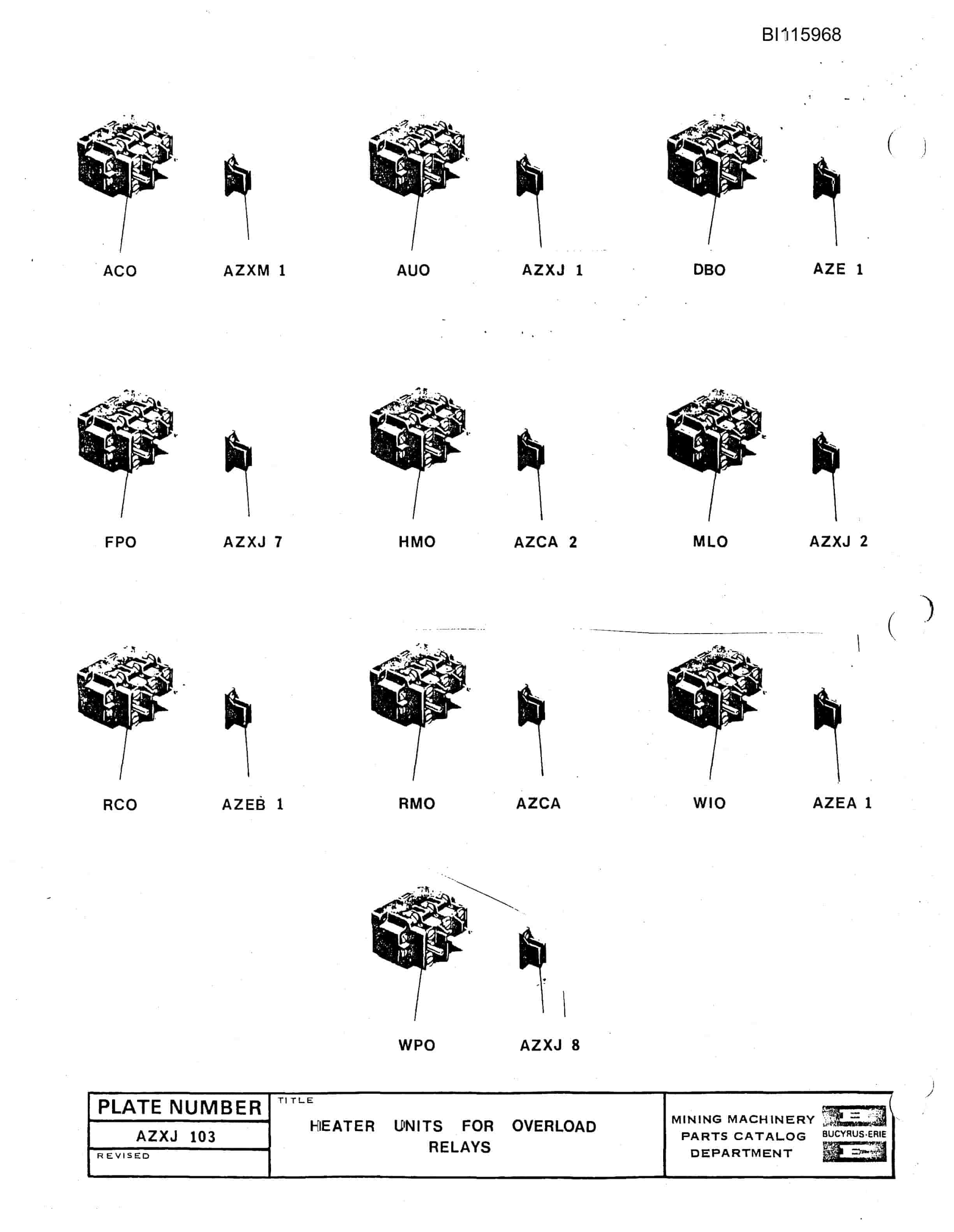 Bucyrus 40-R Drill Technical Manual BI115968-5