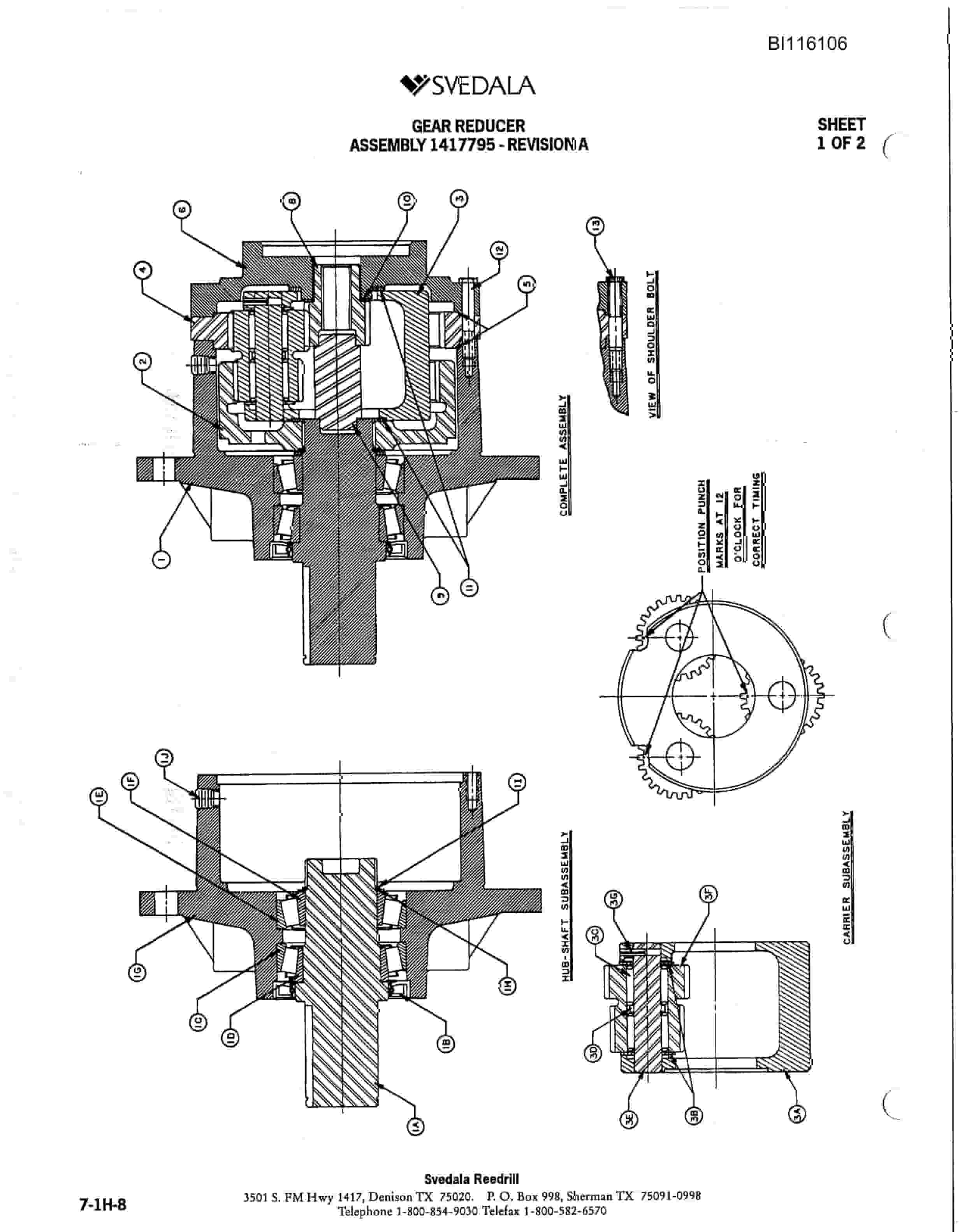 Bucyrus 400 Hydra-Trac Hydraulic Track Drill Parts Catalog BI116106-2