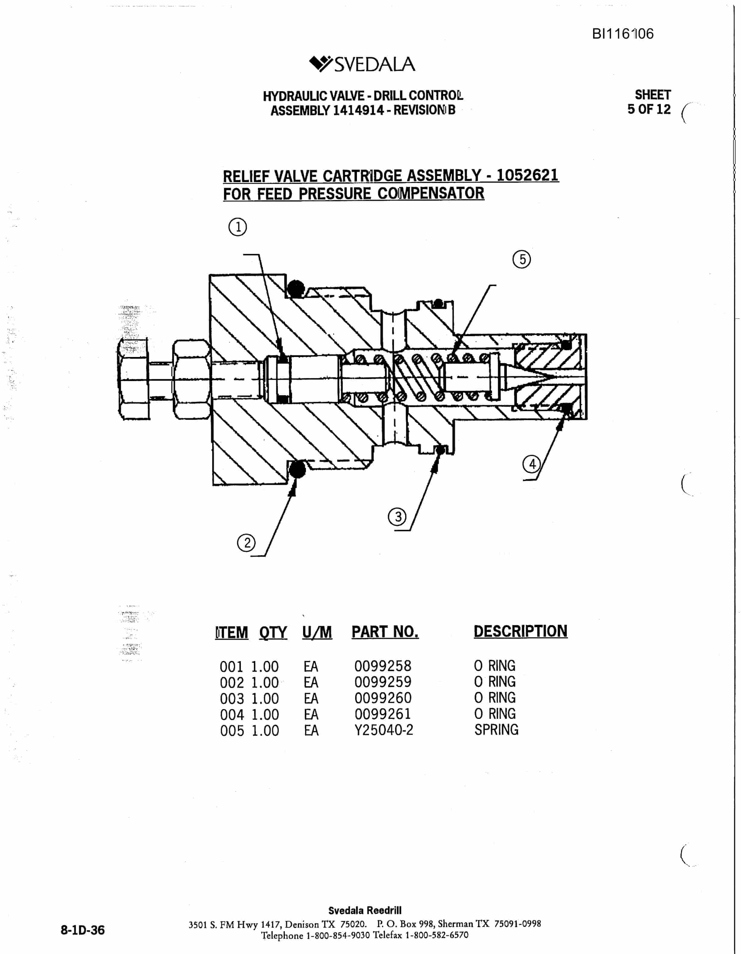 Bucyrus 400 Hydra-Trac Hydraulic Track Drill Parts Catalog BI116106-3