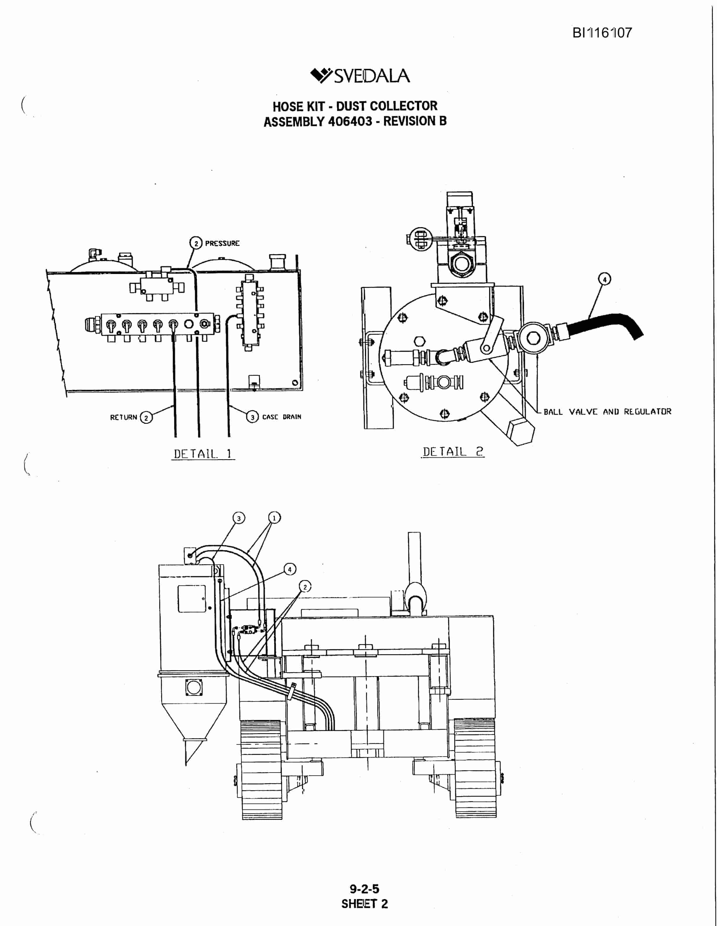 Bucyrus 400 Hydra-Trac Hydraulic Track Drill Parts Catalog BI116107-5