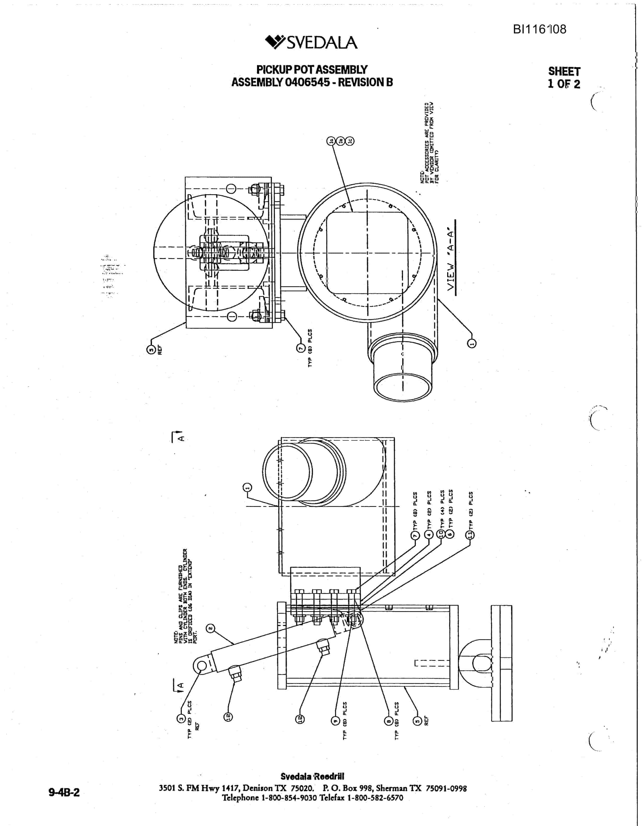 Bucyrus 402 Hydra-Trac Hydraulic Track Drill Parts Catalog BI116108-4