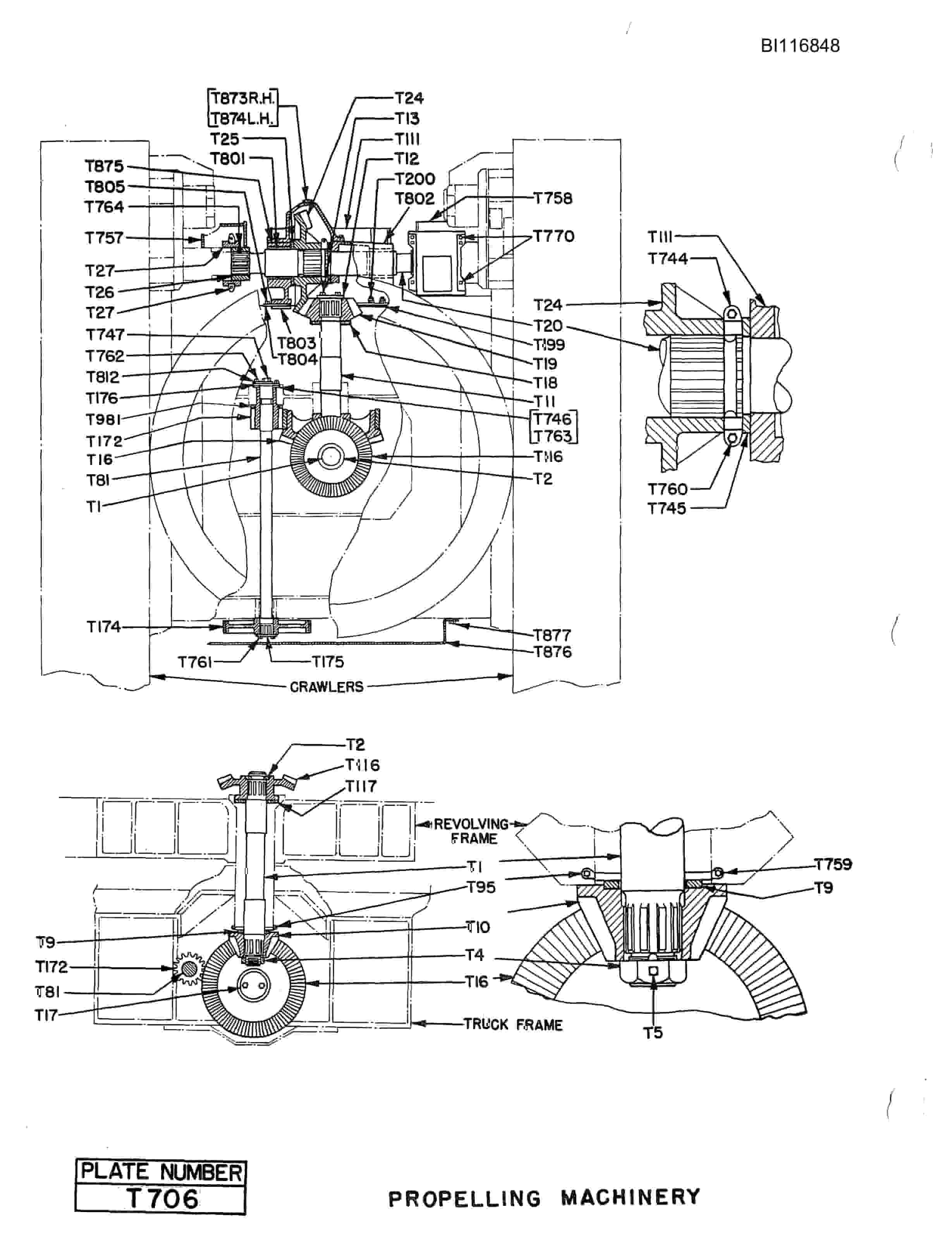 Bucyrus 40G901 Parts Catalog BI116848-5