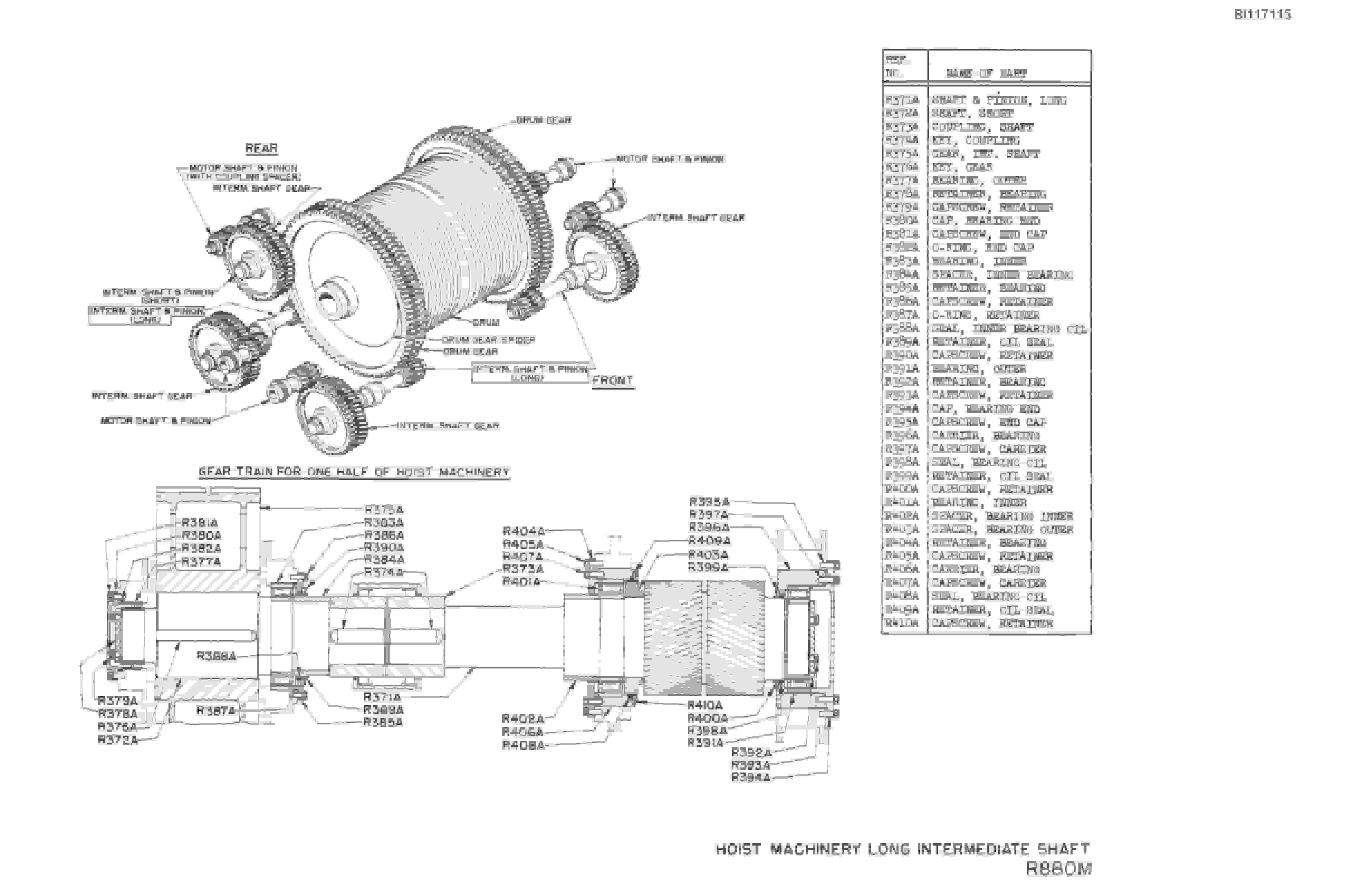 Bucyrus 4250-W Dragline Parts Catalog BI117115-4