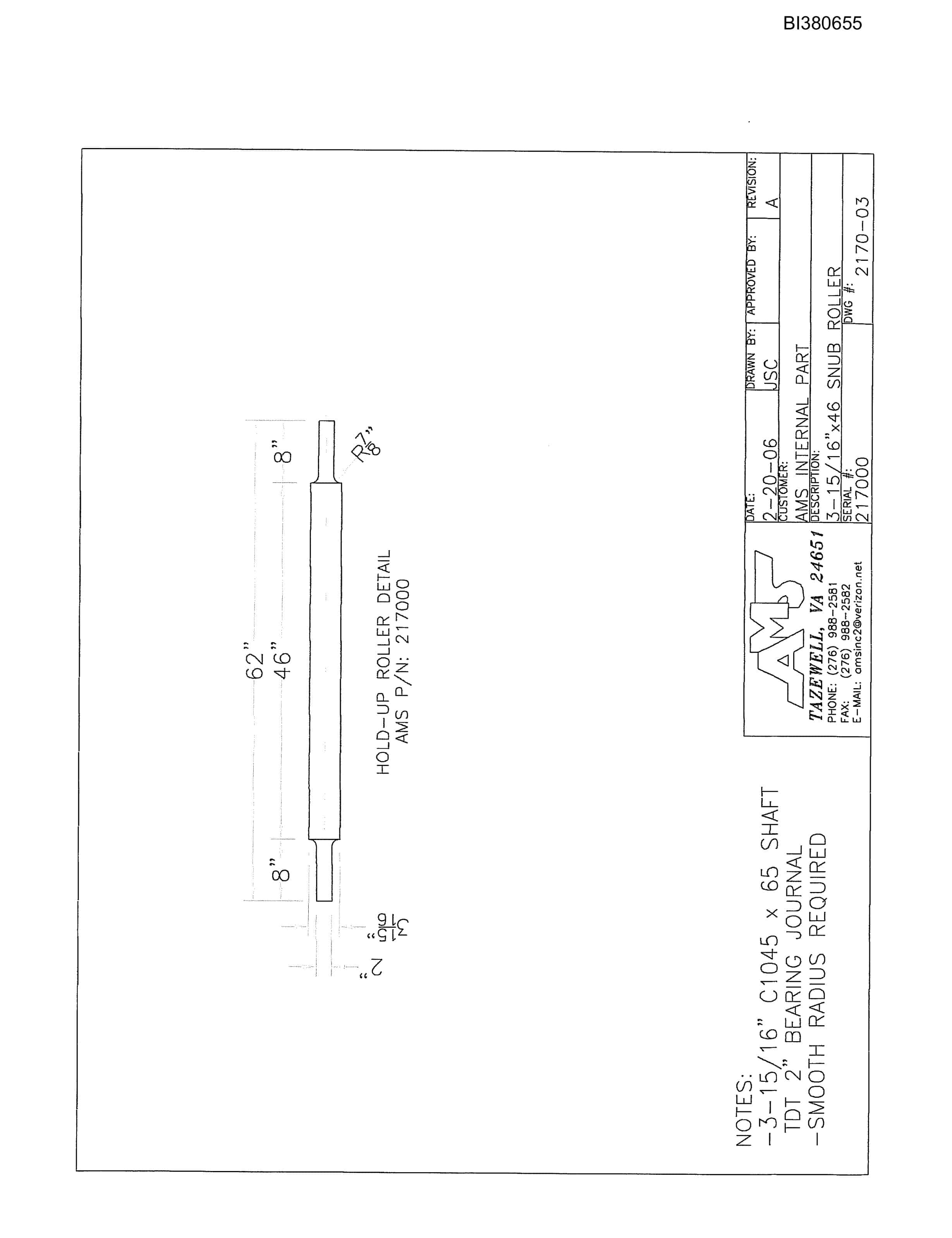 Bucyrus 42in Dual AF 150HP, Hydraulic Take-Up, Tailpiece Parts Catalog BI380655-5