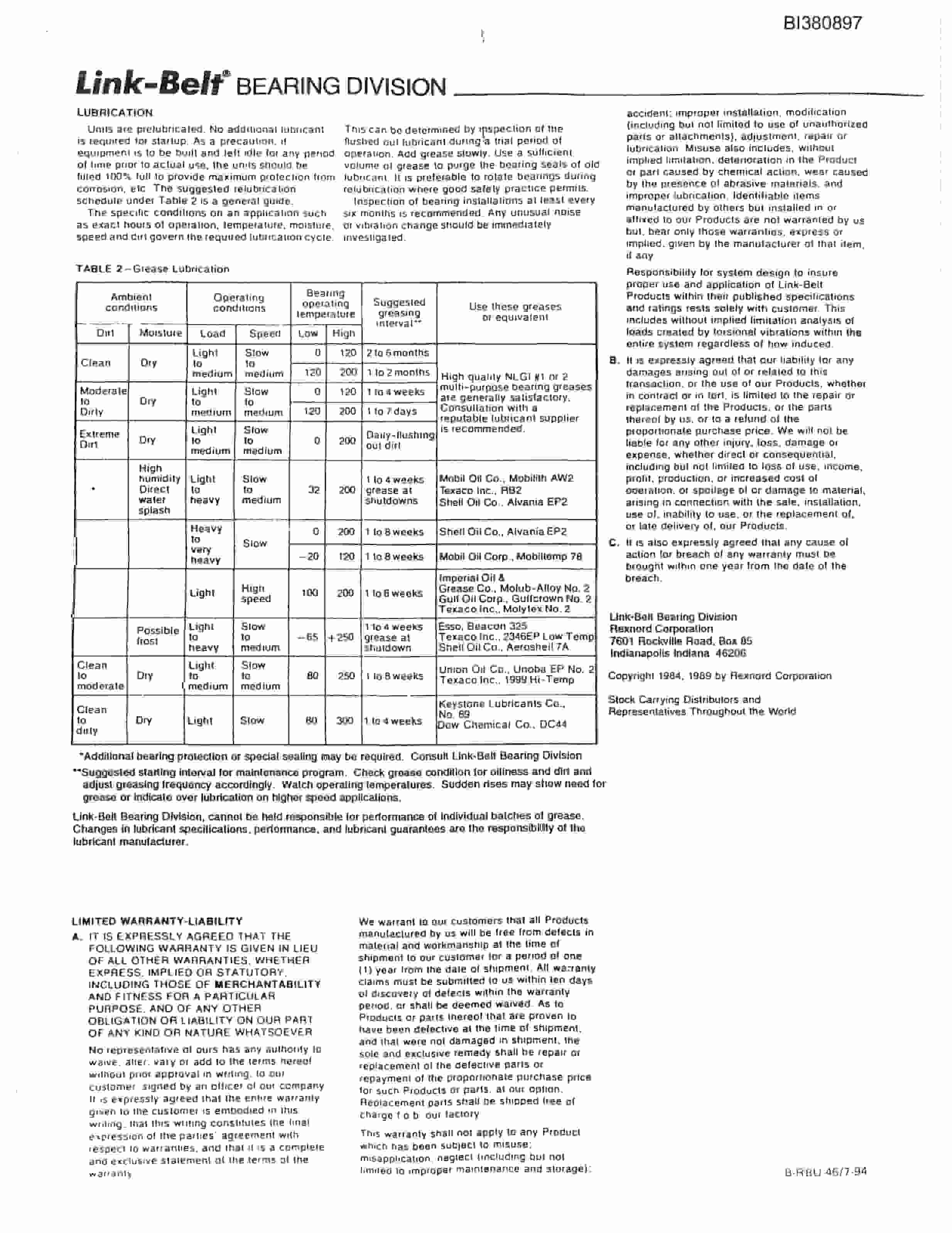 Bucyrus 42in Impact Tailpiece Parts Catalog BI380897-4