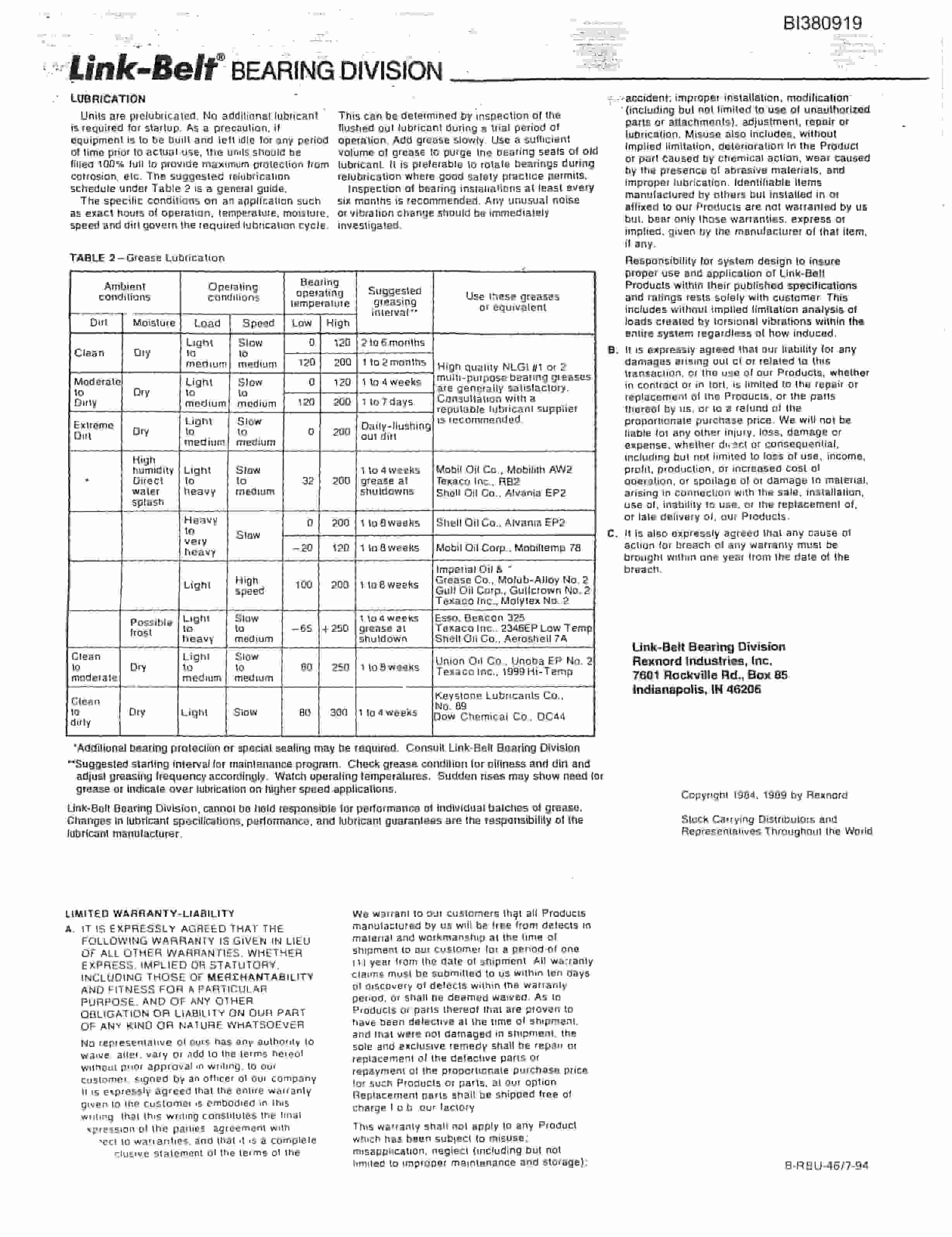 Bucyrus 42in Impact Tailpiece Parts Catalog BI380919-3