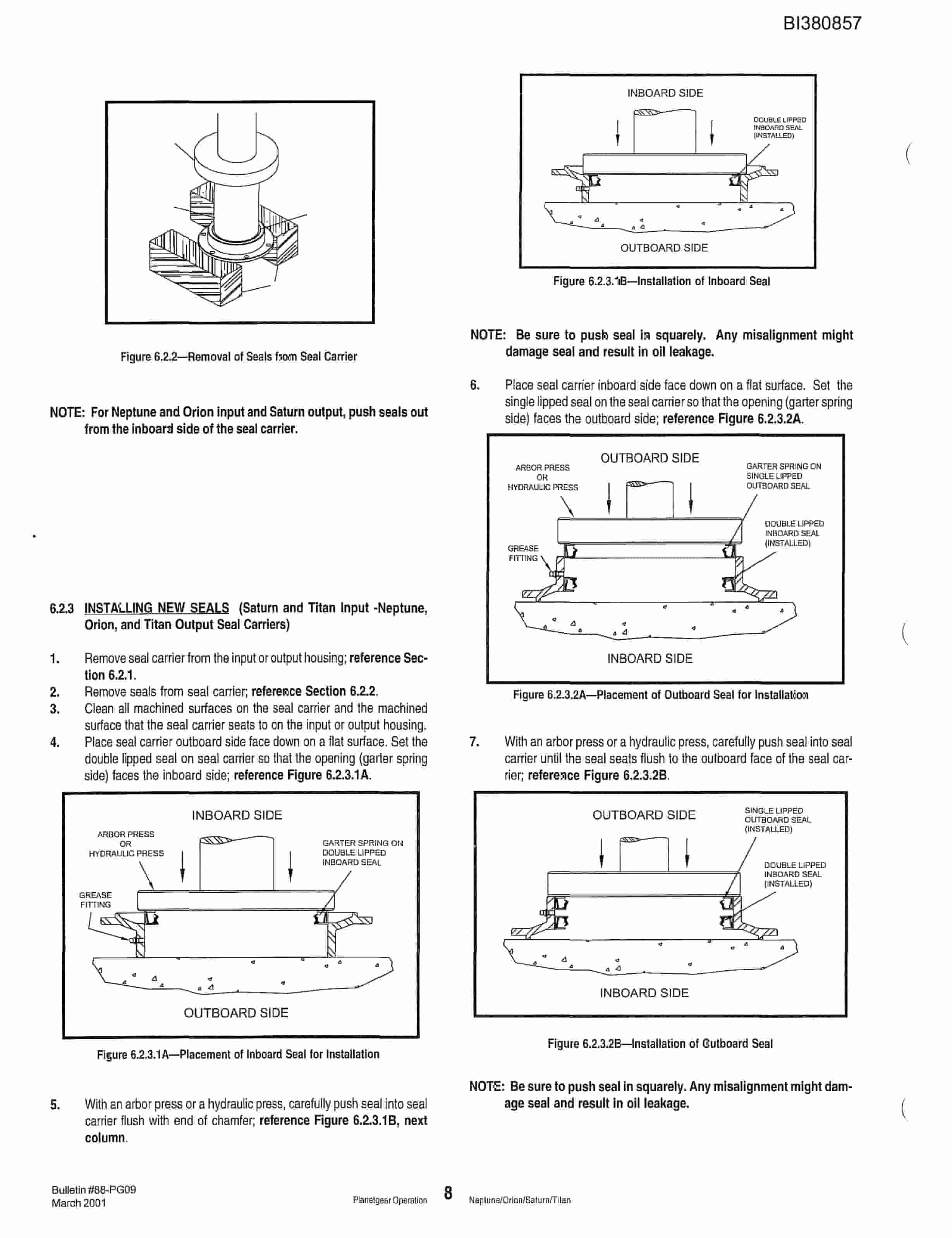 Bucyrus 42in SD 150HP Parts Catalog BI380857-2