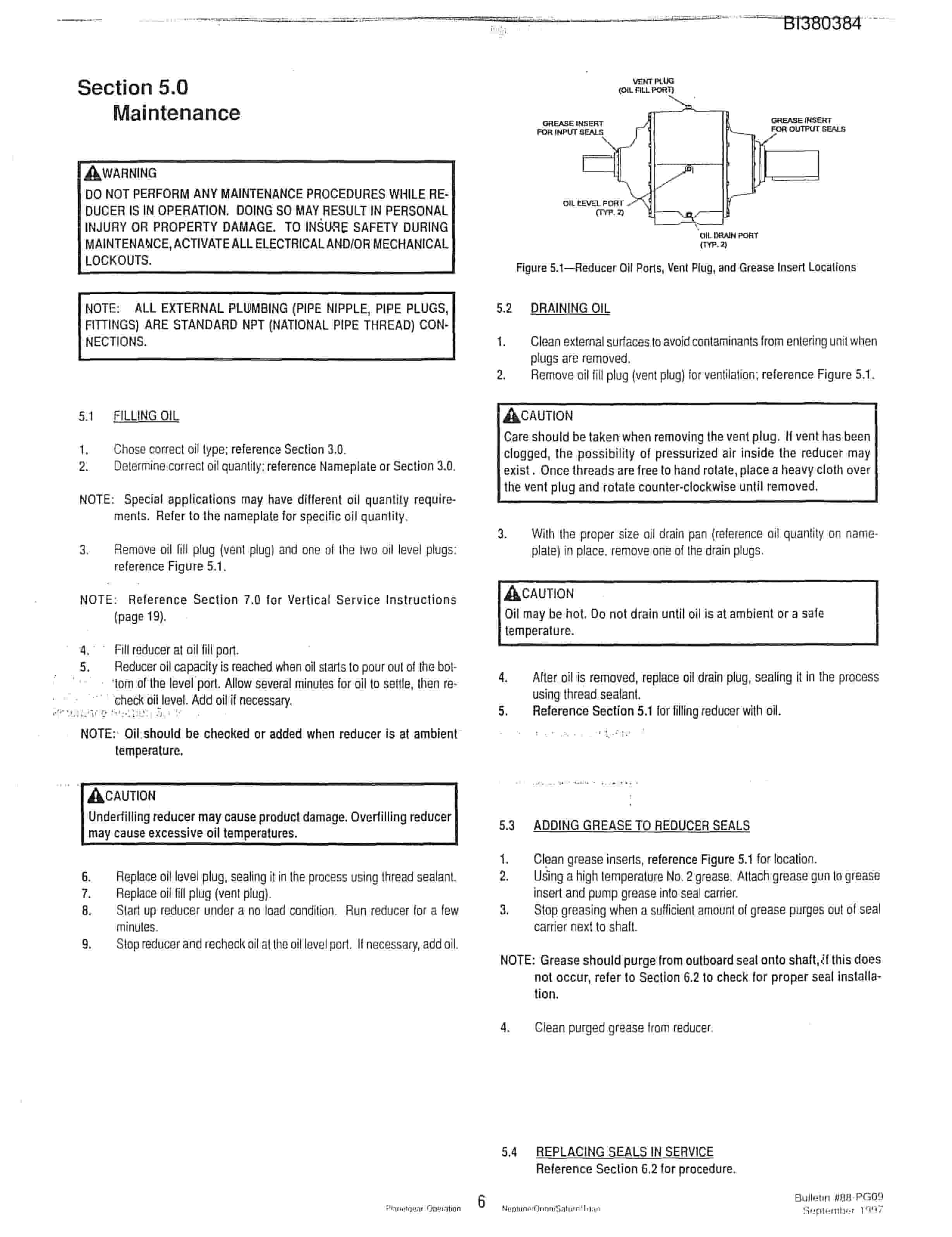 Bucyrus 42in SDC 150HP Drive, Impact Tailpiece Parts Catalog BI380384-2