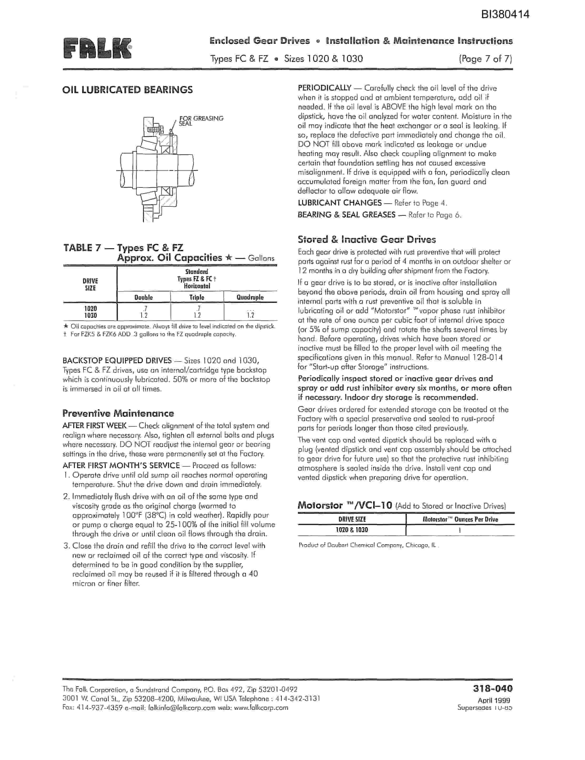 Bucyrus 42in SDC 150HP Drive Parts Catalog BI380414-5