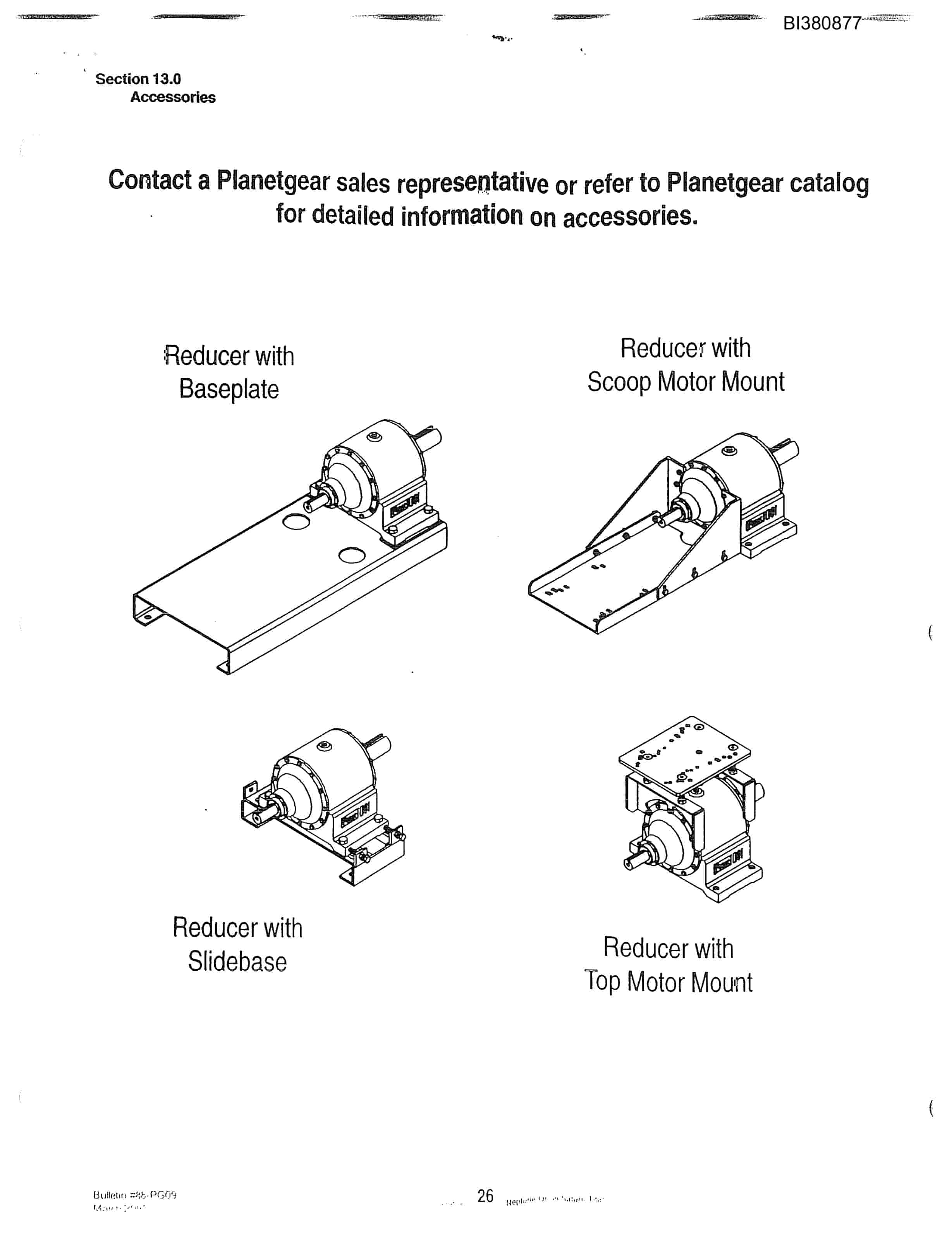 Bucyrus 42in Single 150HP Drive, Tailpiece Parts Catalog BI380877-4