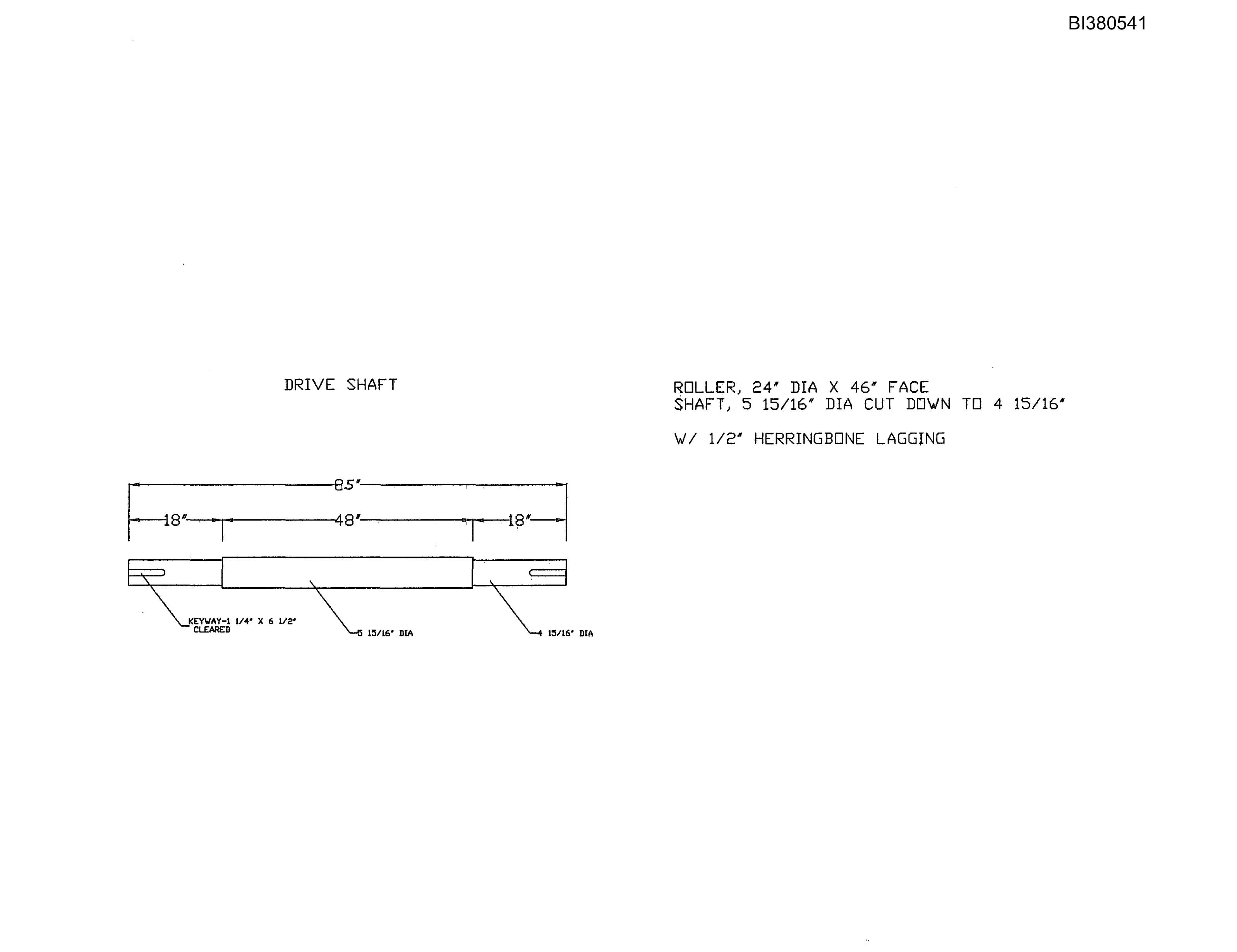 Bucyrus 42in Single Drive Parts Catalog BI380541-5
