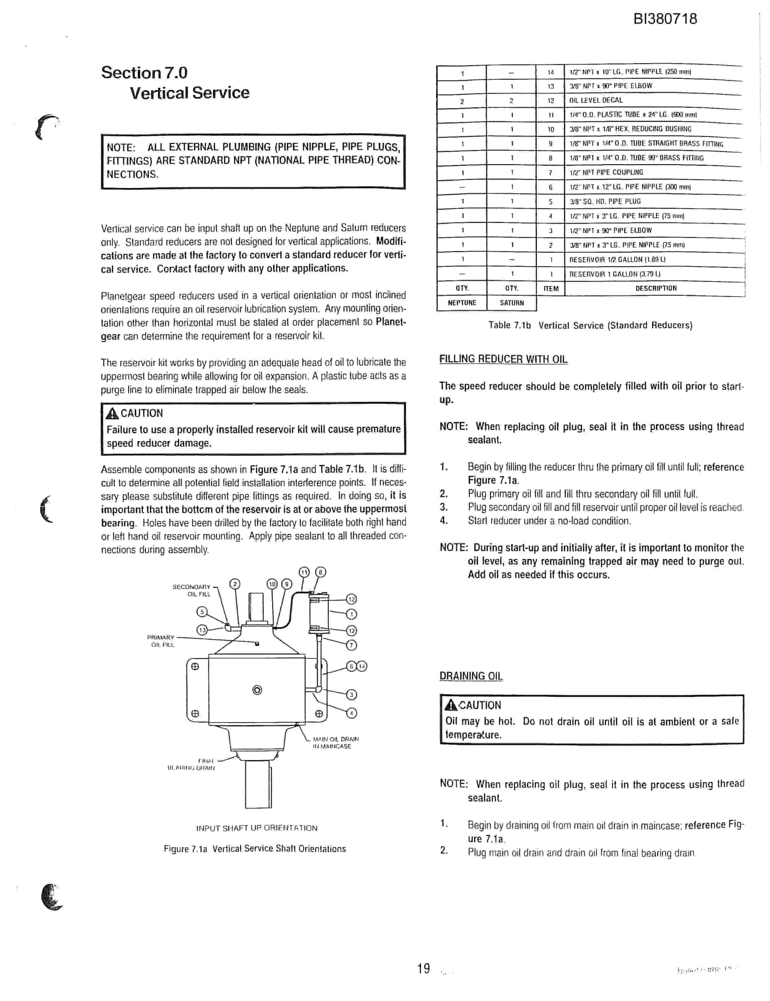 Bucyrus 42in Single Drive Parts Catalog BI380718-5