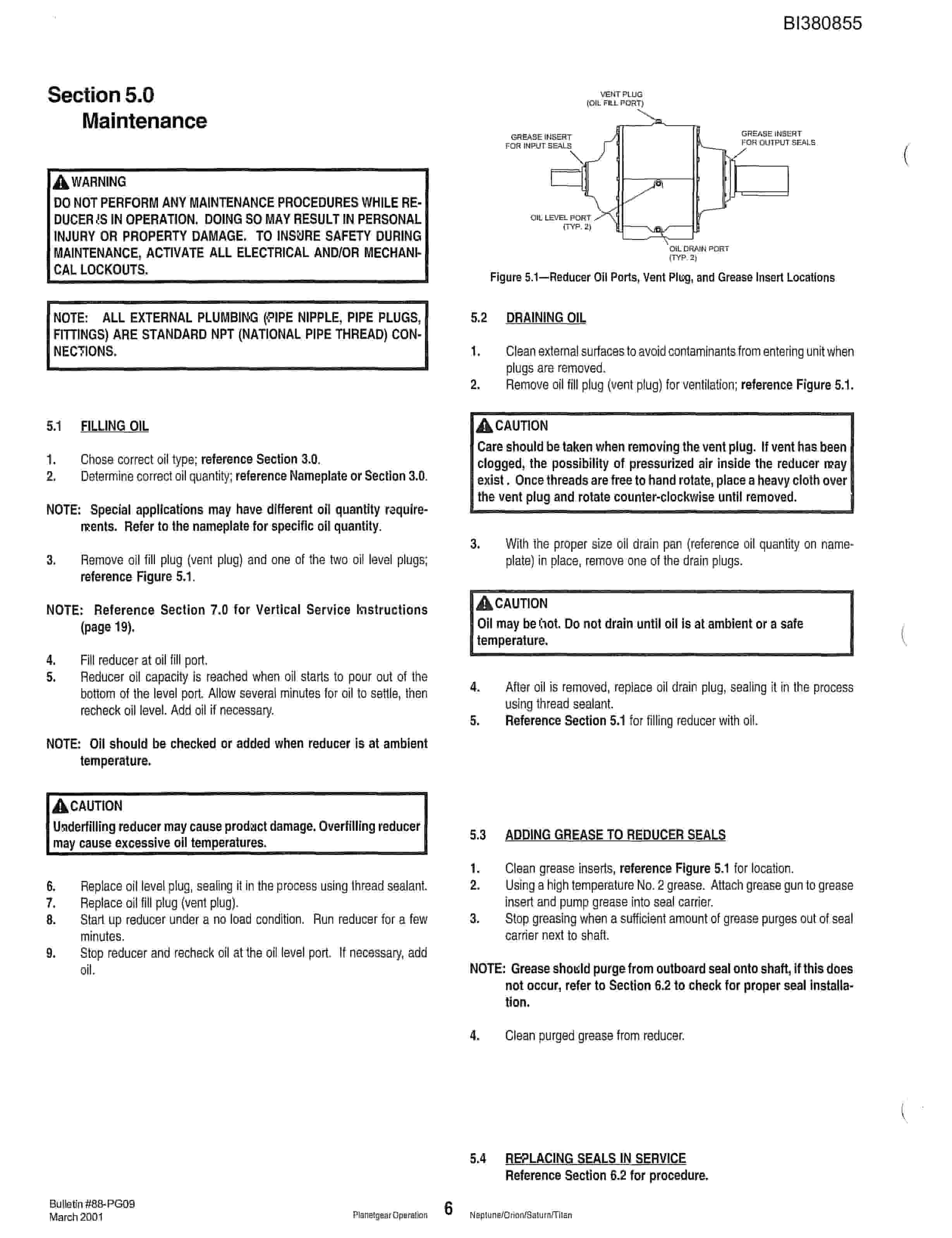 Bucyrus 42in Single Drive Parts Catalog BI380855-2