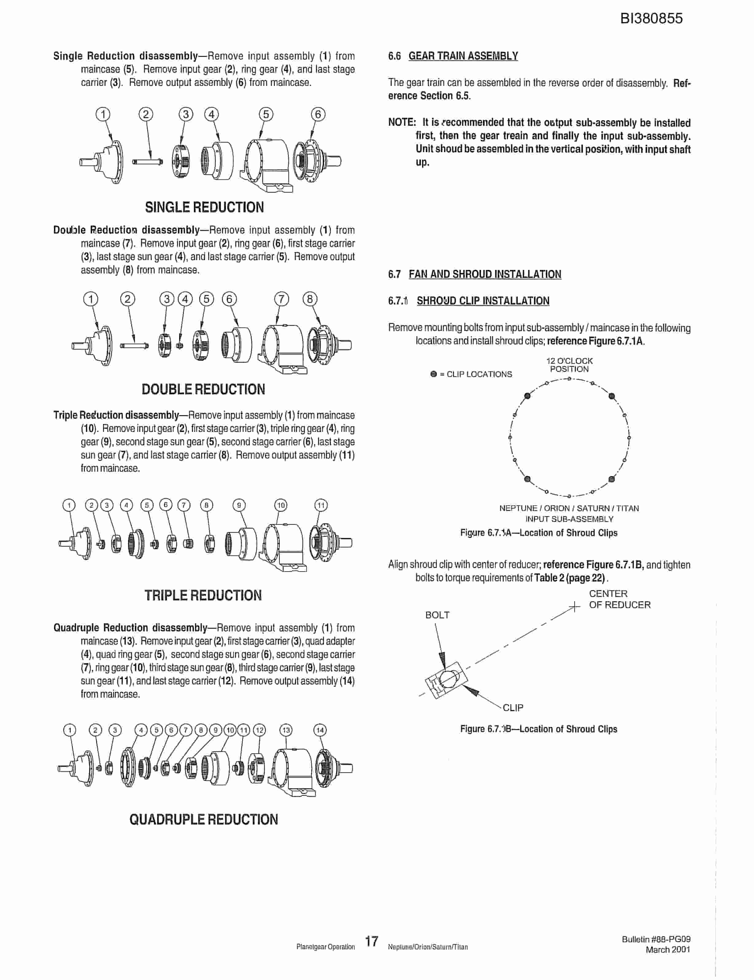 Bucyrus 42in Single Drive Parts Catalog BI380855-3
