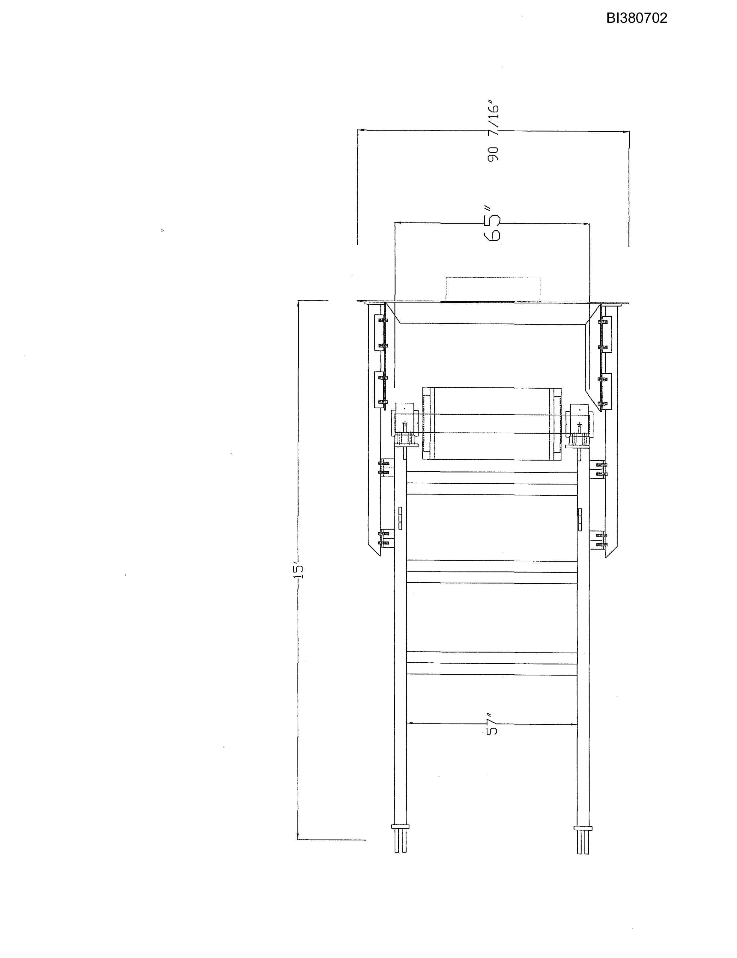 Bucyrus 42in Single Drive, Tailpiece, Take-Up Parts Catalog BI380702-2