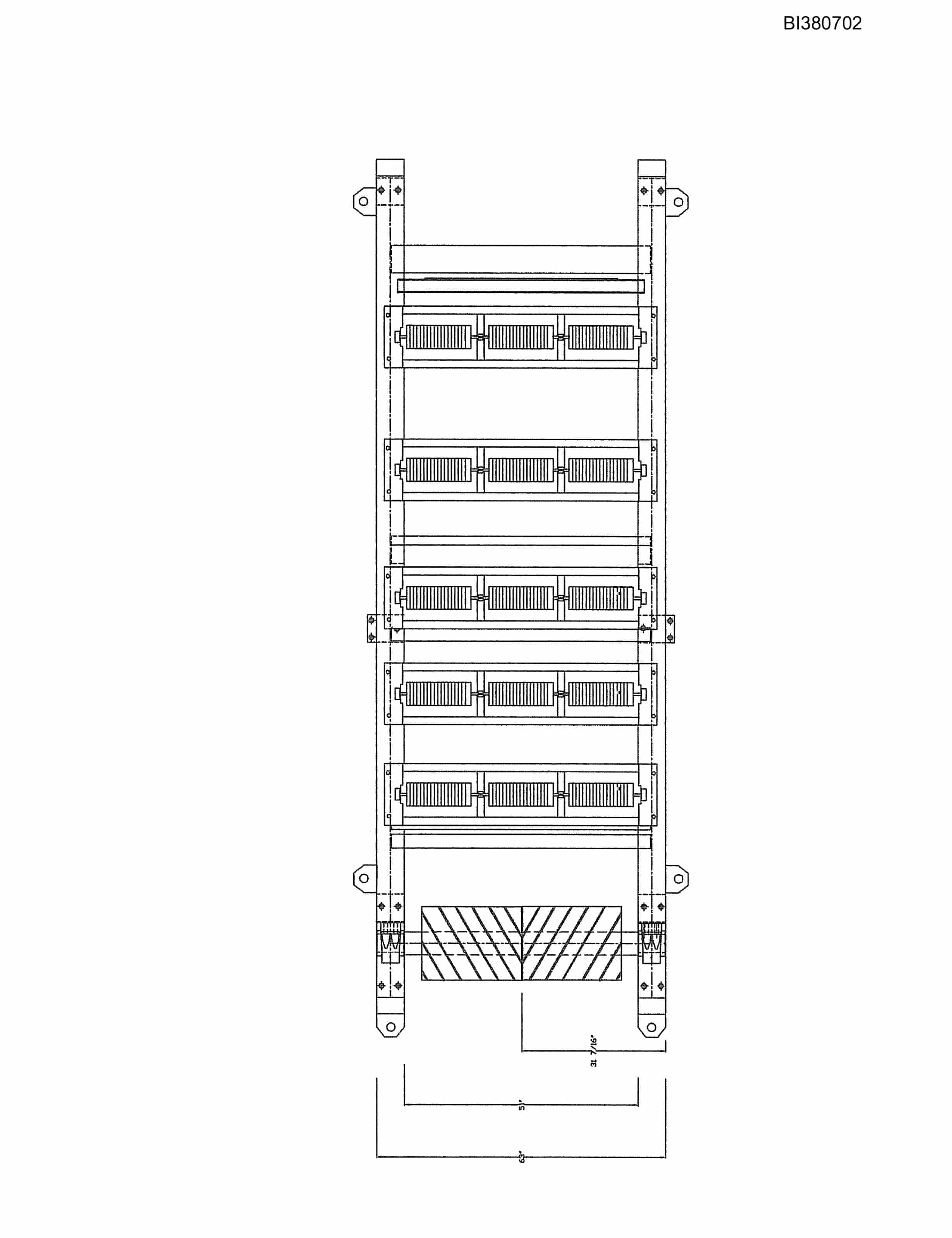 Bucyrus 42in Single Drive, Tailpiece, Take-Up Parts Catalog BI380702-4