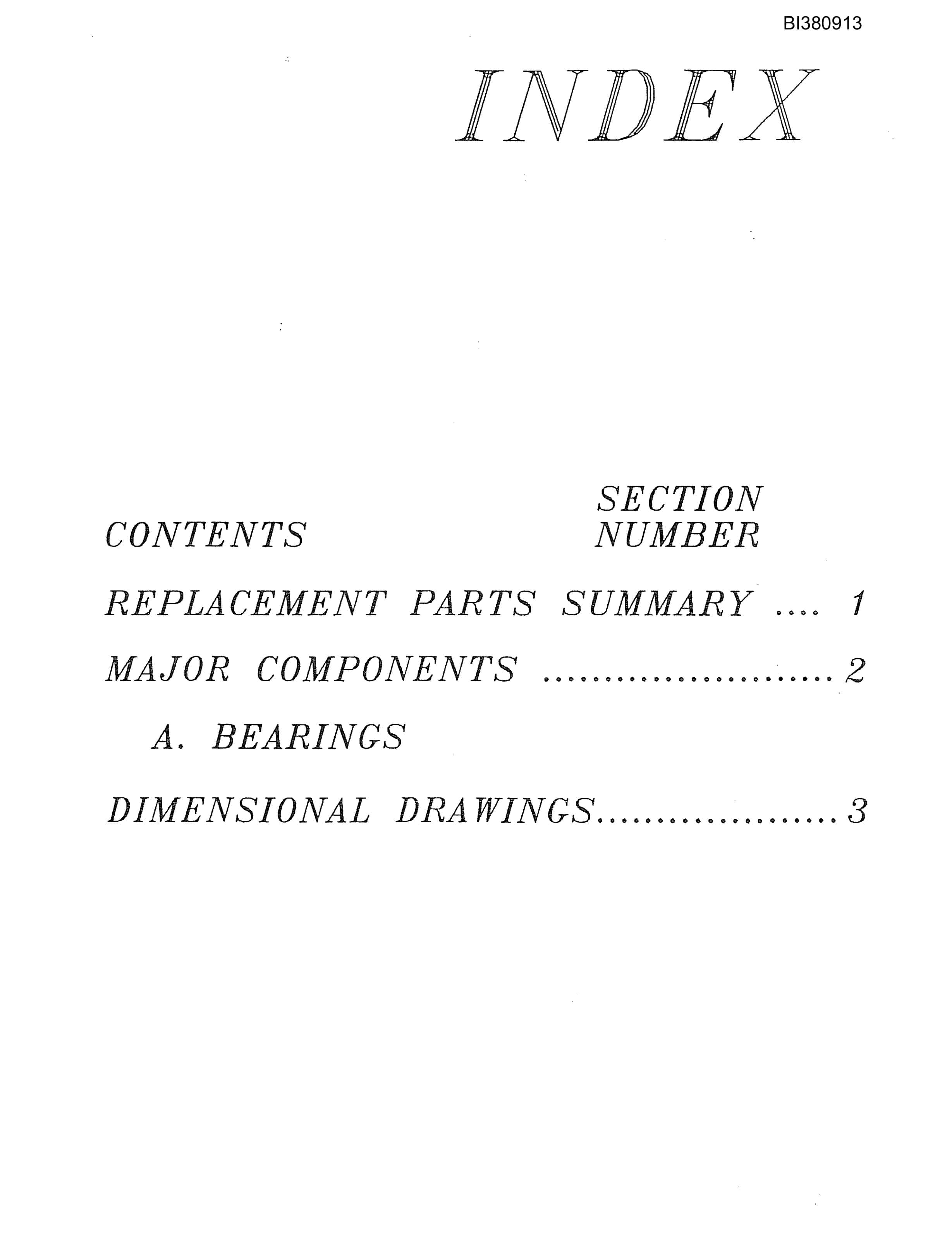 Bucyrus 42in Single Drive, Tailpiece, Take-Up Parts Catalog BI380913-4