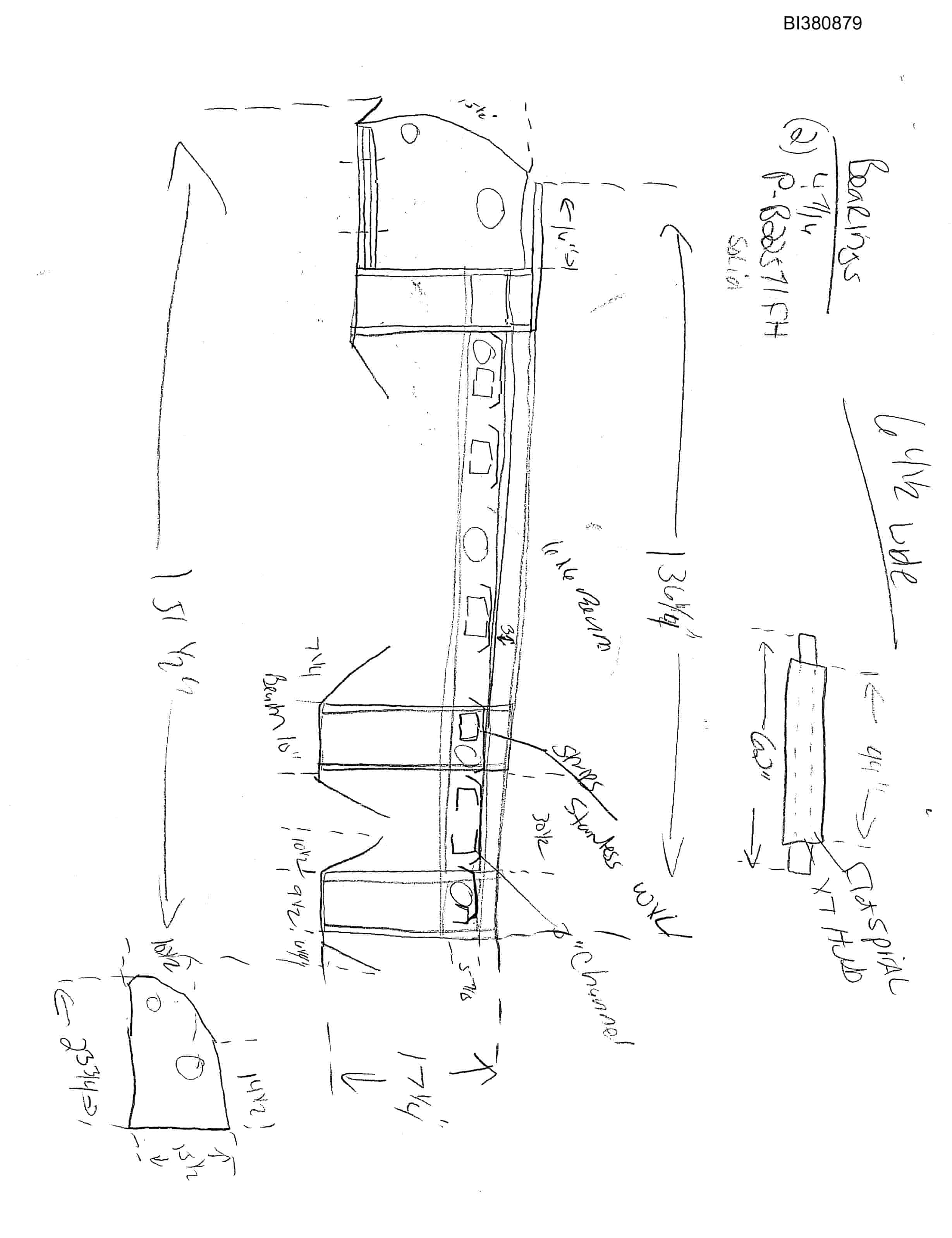 Bucyrus 42in Slide Tailpiece Parts Catalog BI380879-2