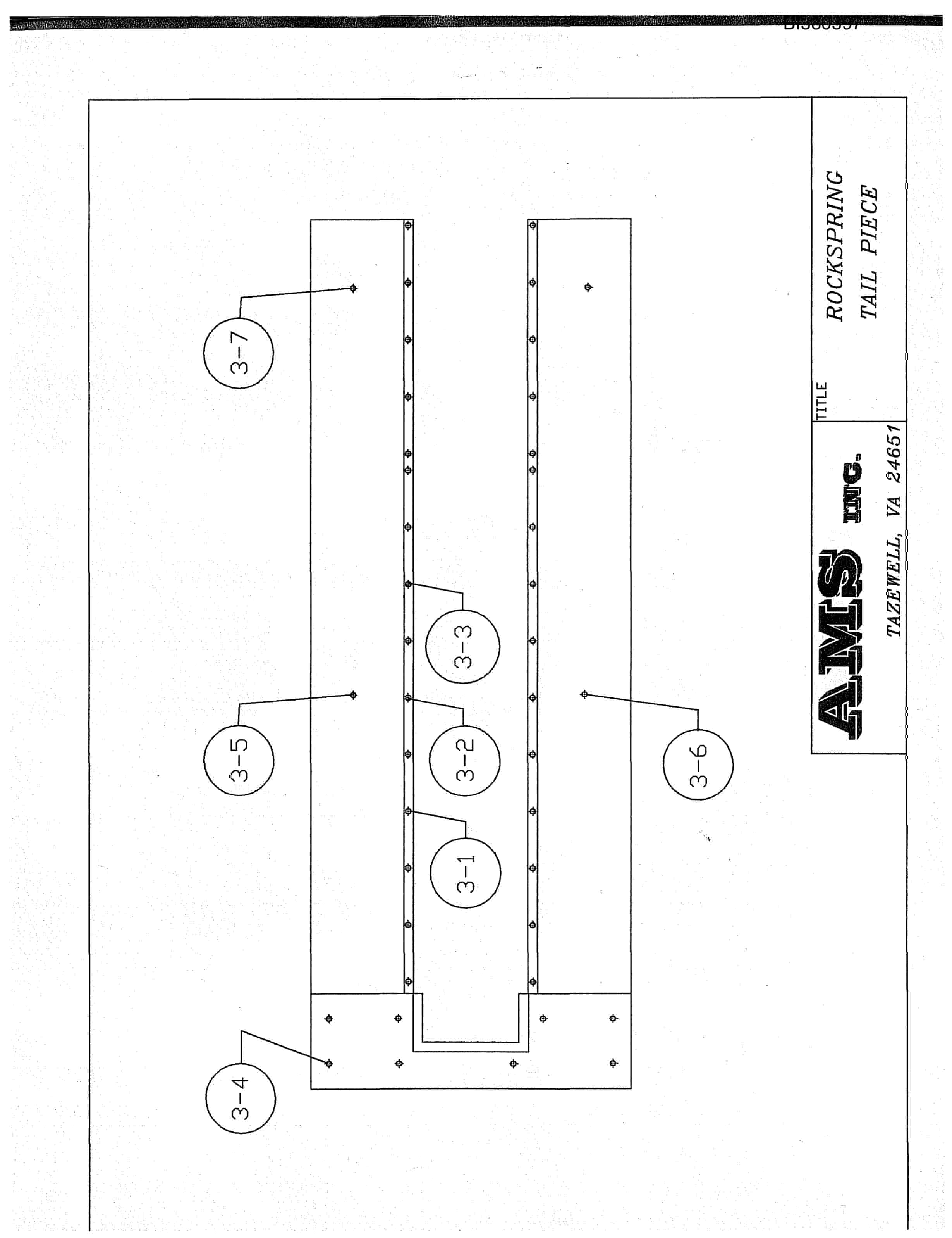 Bucyrus 42in Tailpiece Parts Catalog BI380397-3