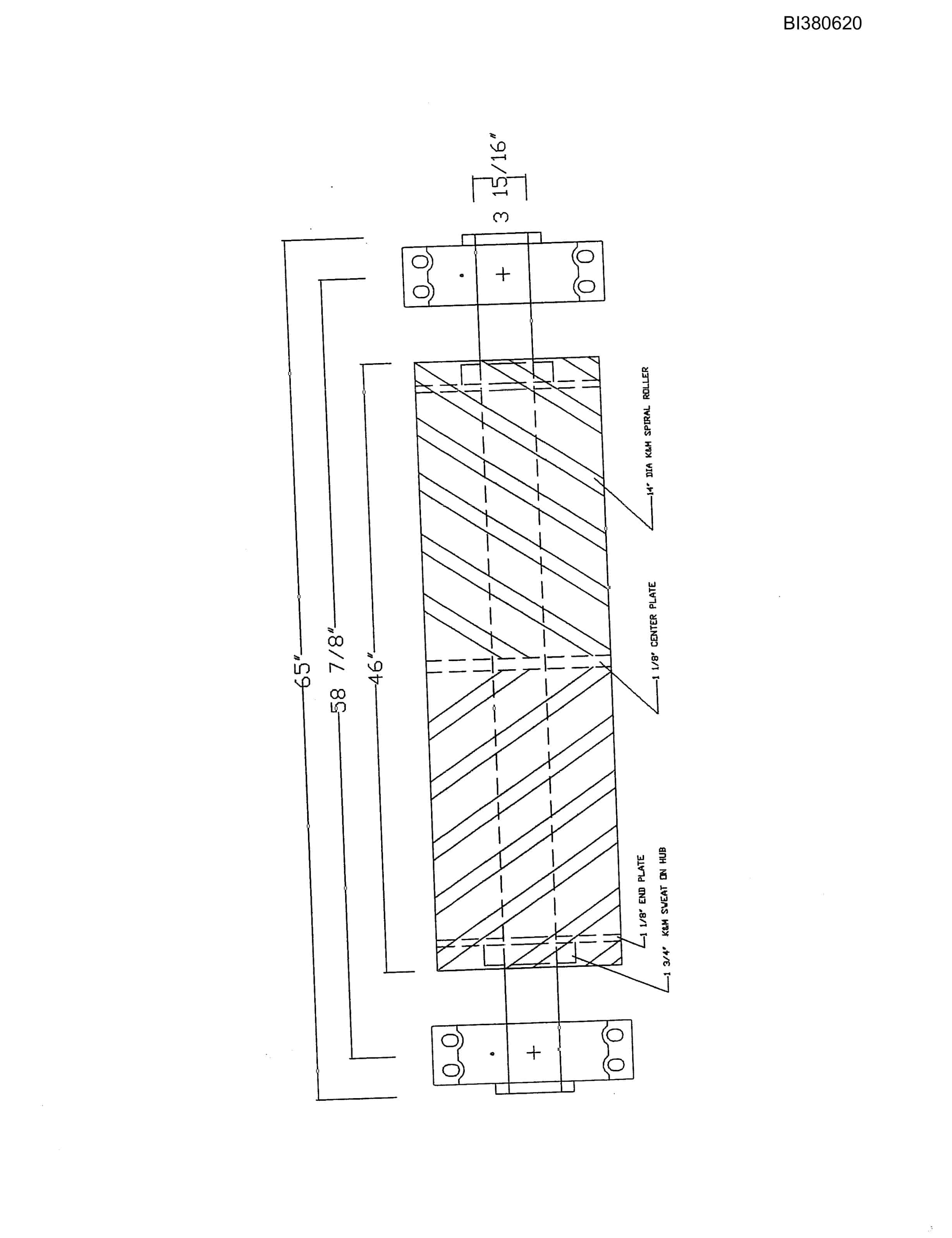 Bucyrus 42in Tailpiece Parts Catalog BI380620-3