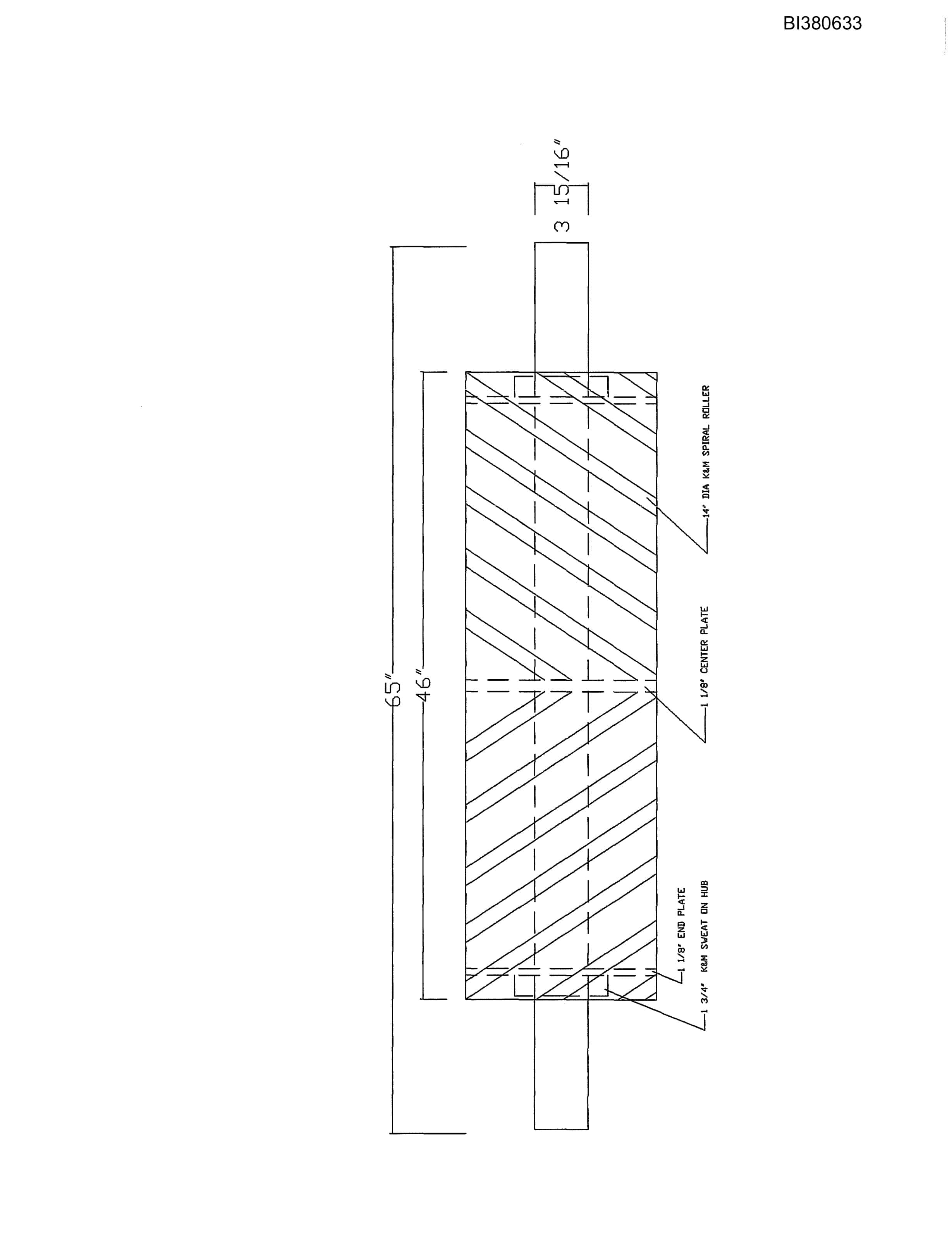 Bucyrus 42in Tailpiece Parts Catalog BI380633-5