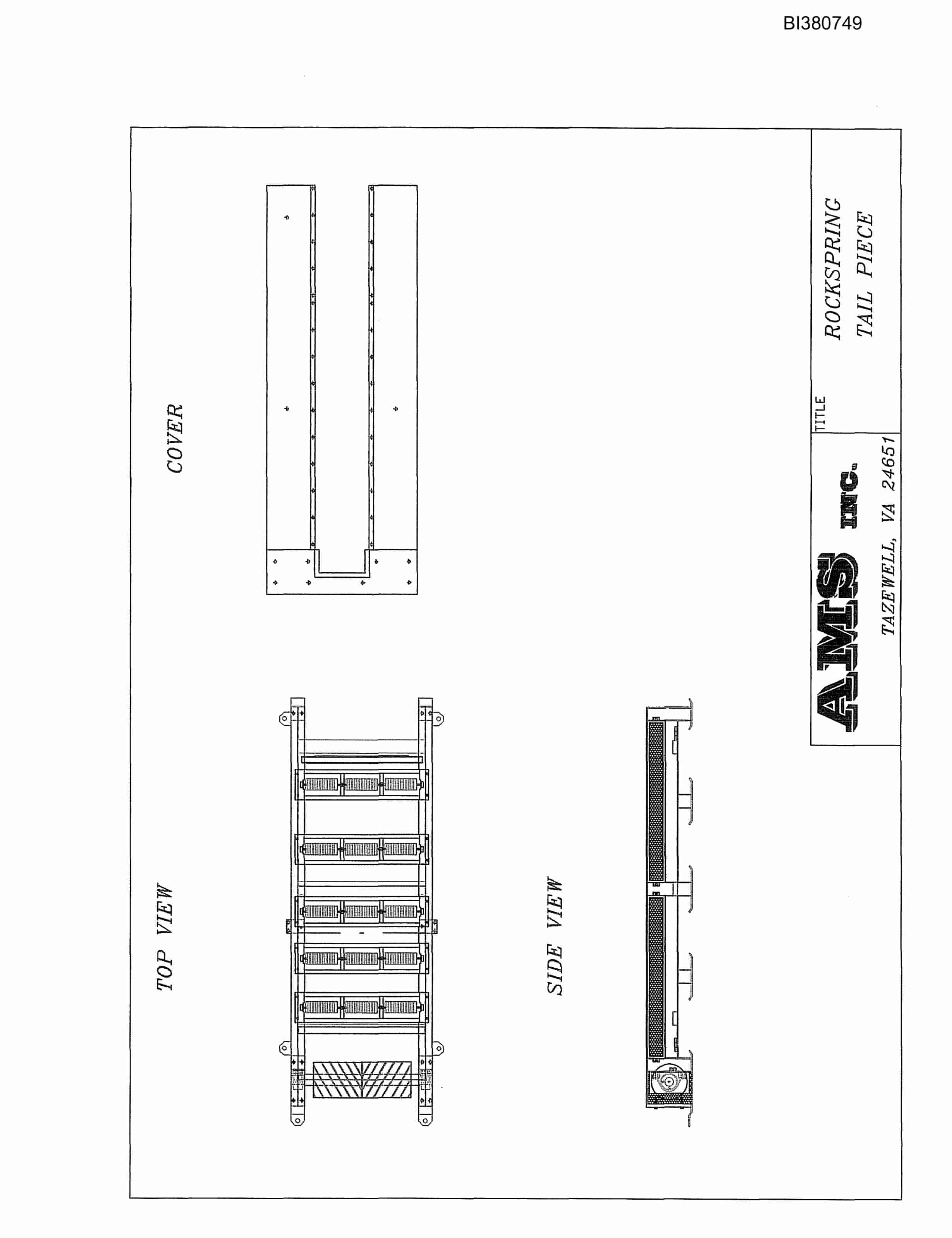 Bucyrus 42in Tailpiece Parts Catalog BI380749-2