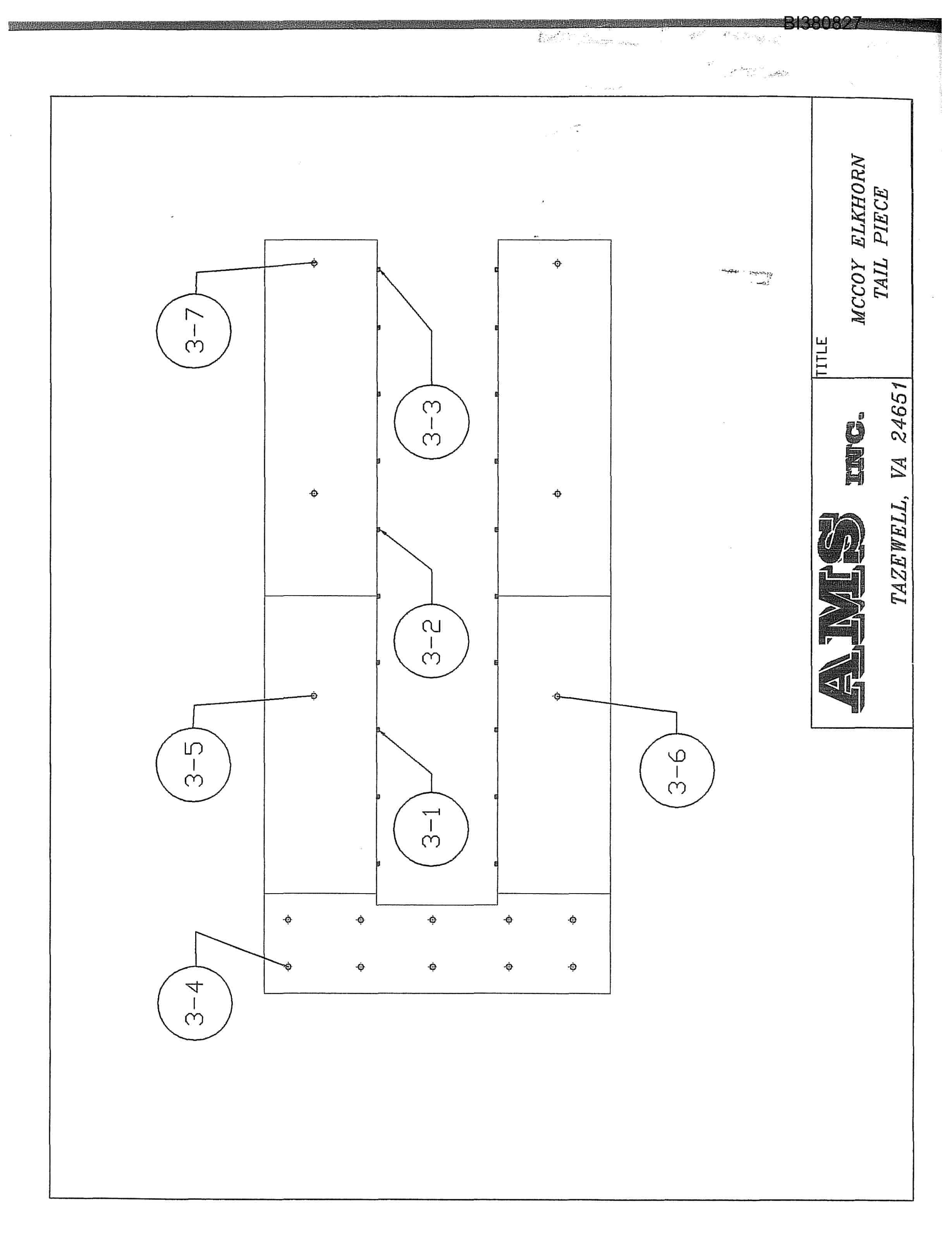 Bucyrus 42in Tailpiece Parts Catalog BI380827-5