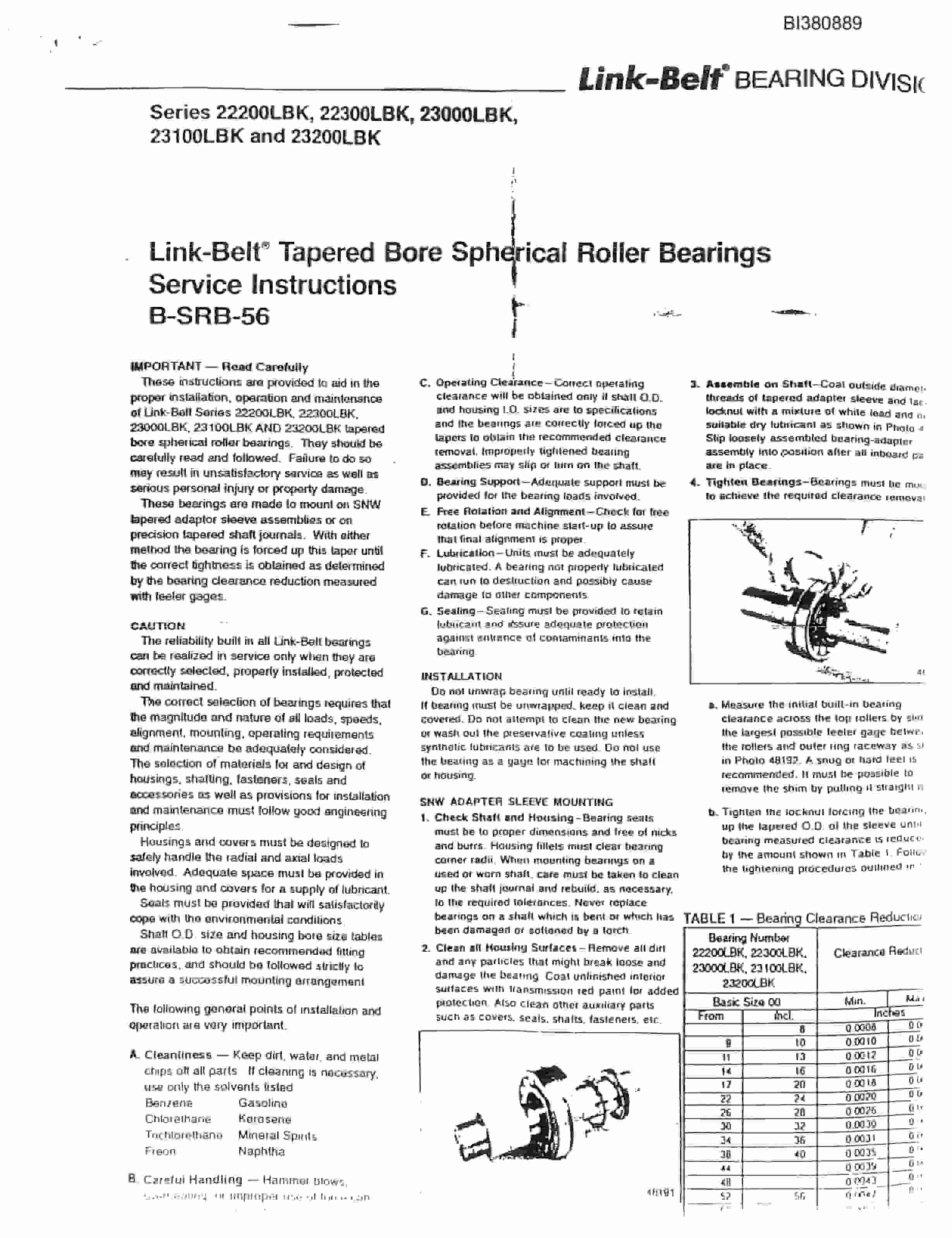 Bucyrus 42in Tailpiece Parts Catalog BI380889-4