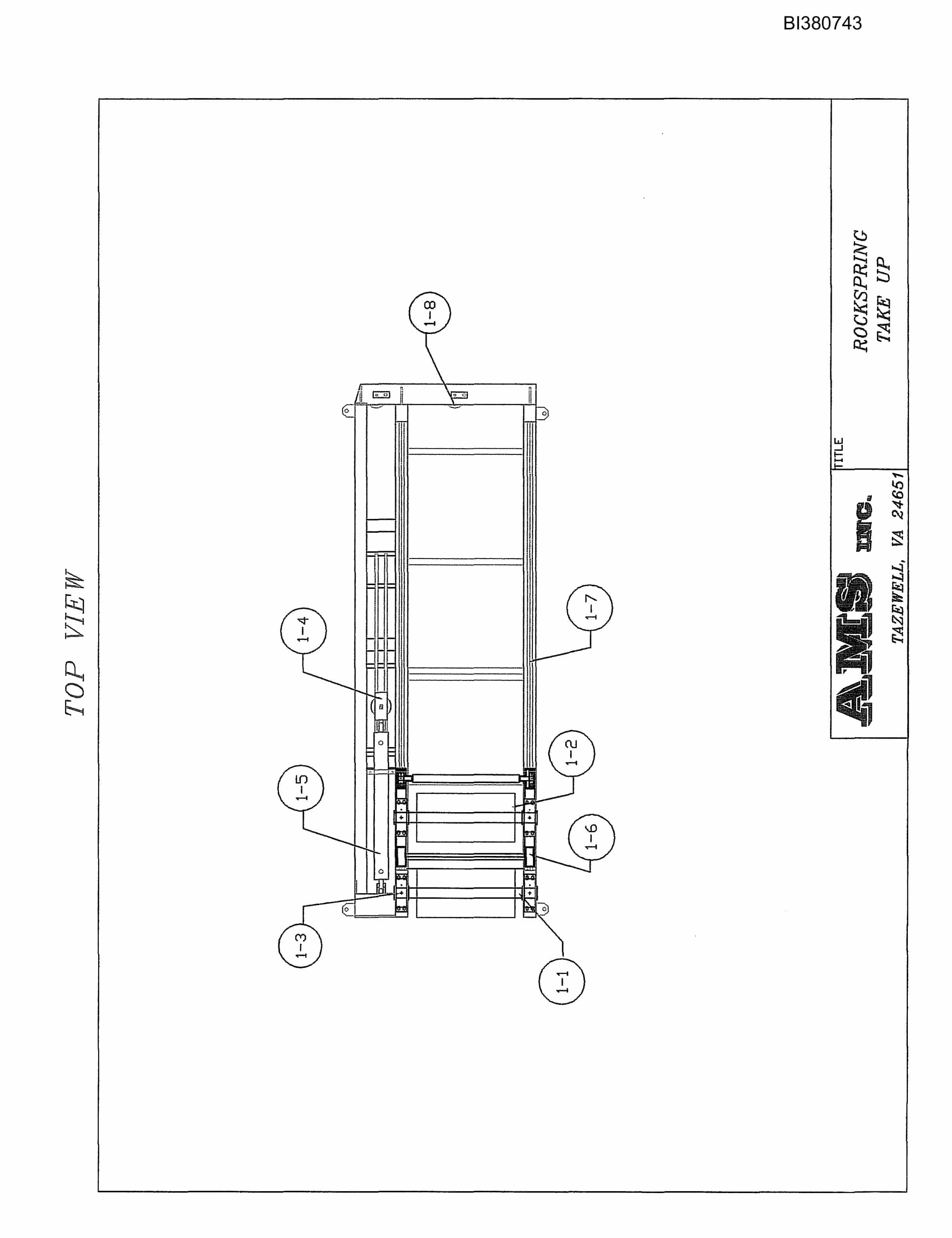 Bucyrus 42in Take-Up Parts Catalog BI380743-2
