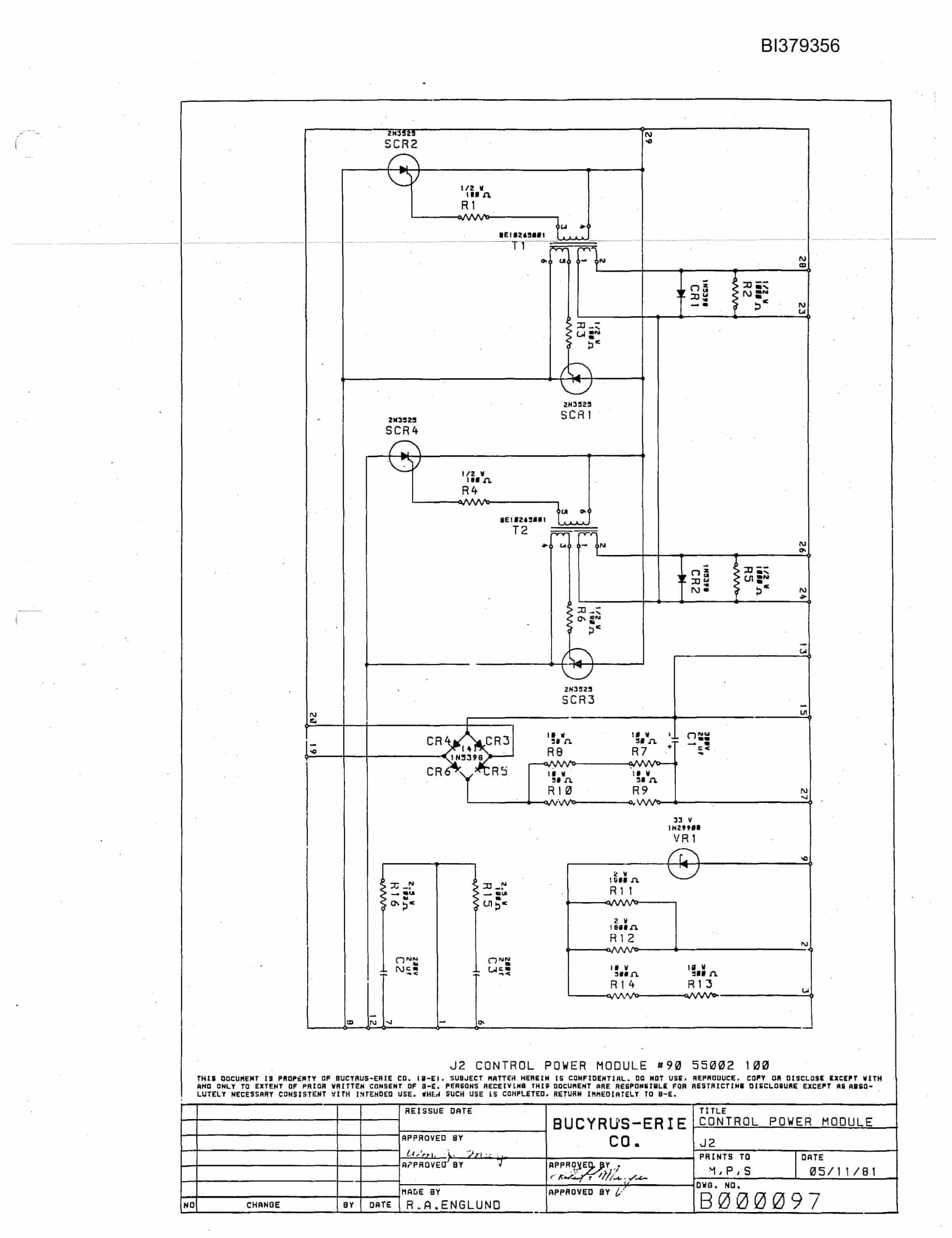 Bucyrus 45-R Drill Parts Catalog BI379356-5