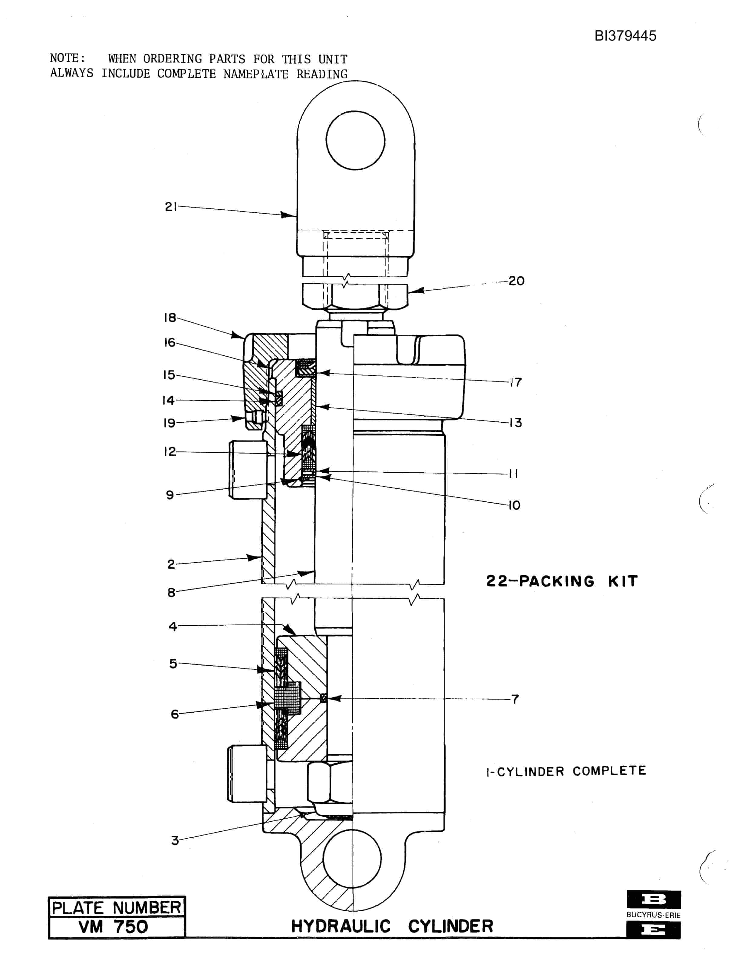 Bucyrus 45-R Drill Parts Catalog BI379445-4
