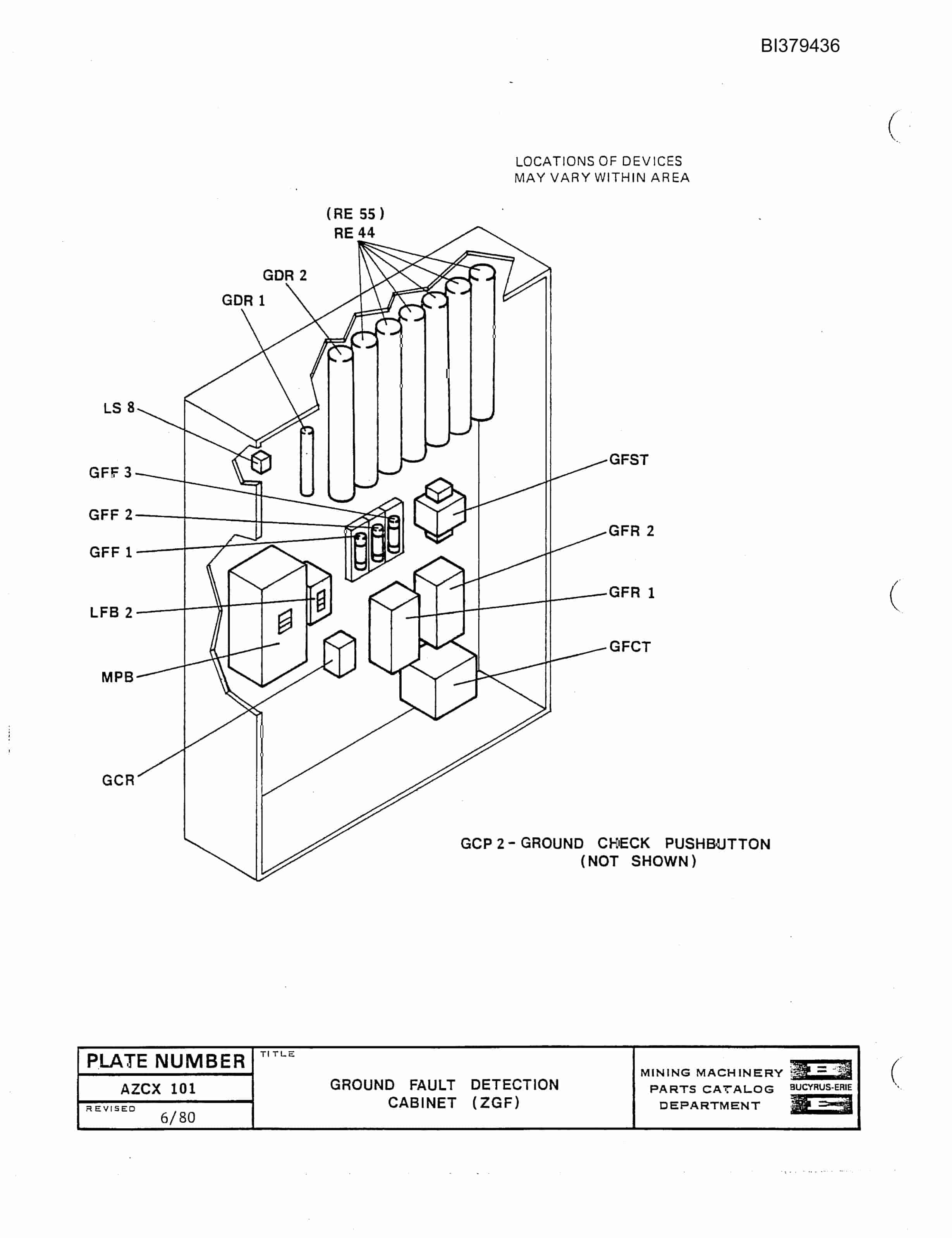 Bucyrus 45-R Rotary Blast Hole Drill Parts Catalog BI379436-4