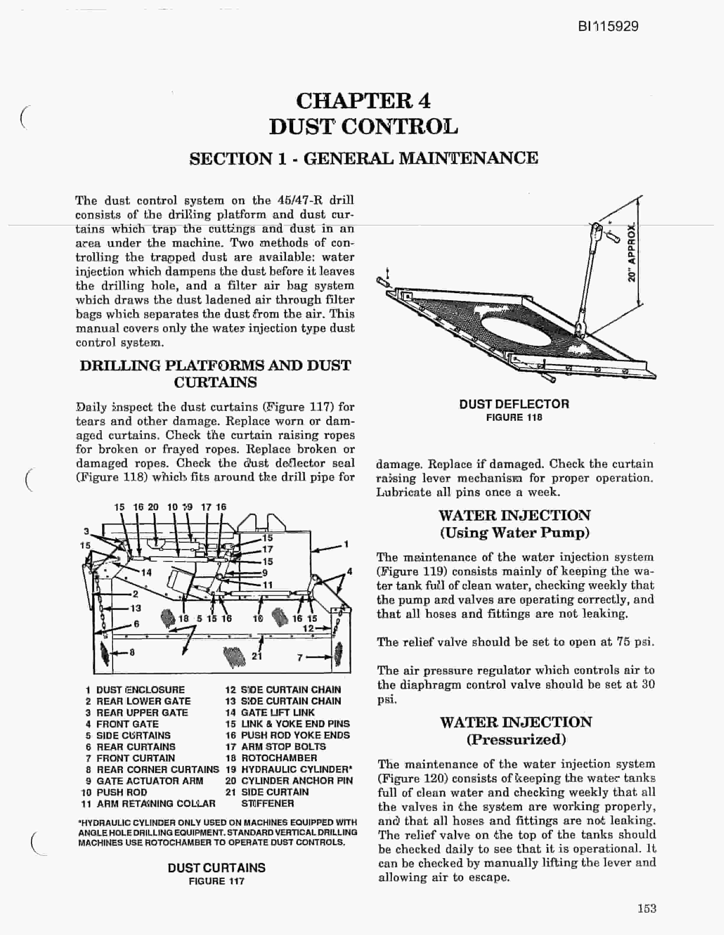 Bucyrus 45R, 47R Blast Hole Drill Technical Manual BI115929-3