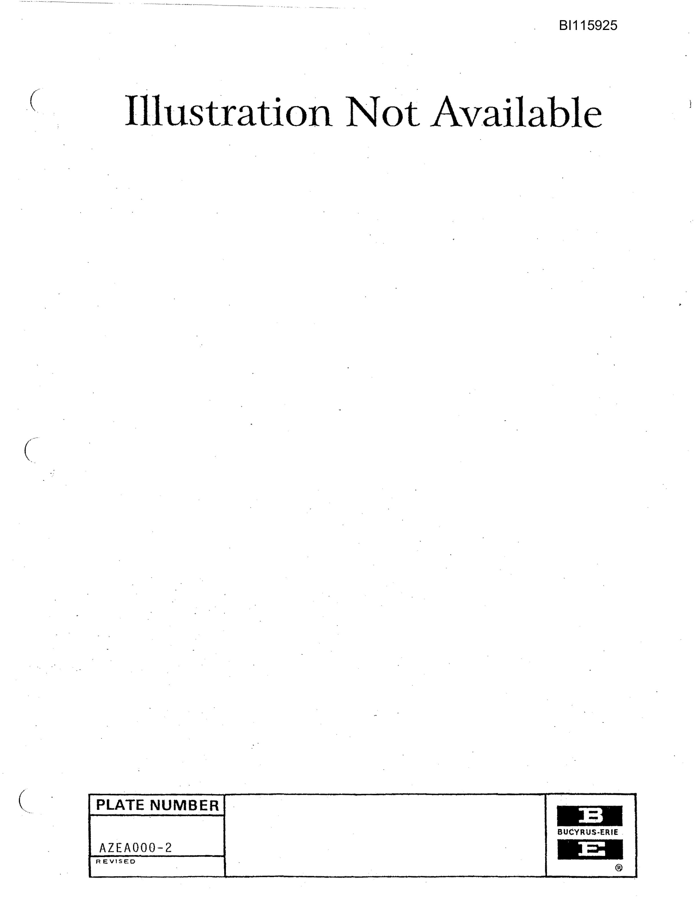 Bucyrus 45R Drill Technical Manual BI115925-4