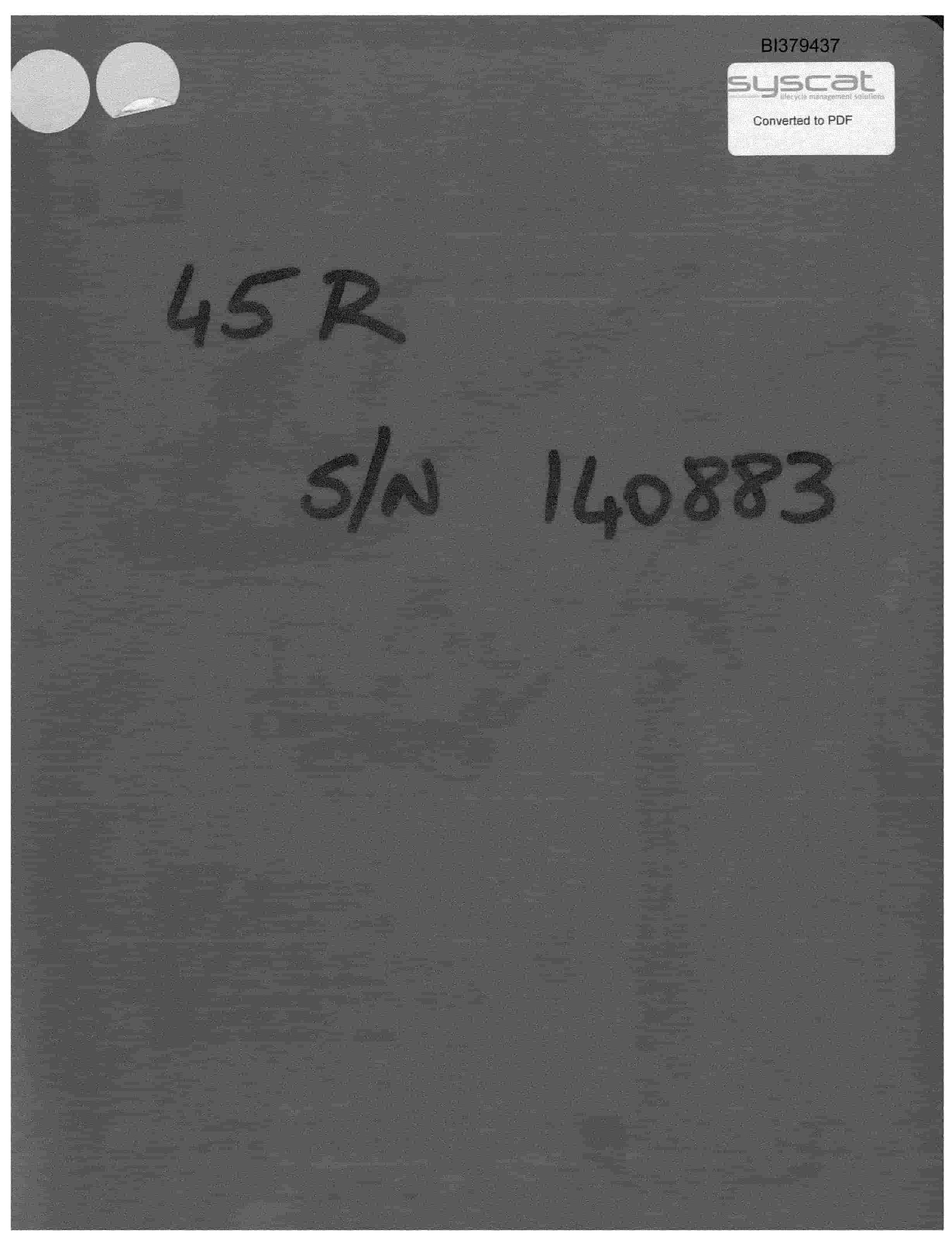 Bucyrus 45RIV Rotary Blast Hole Drill Parts Catalog BI379437
