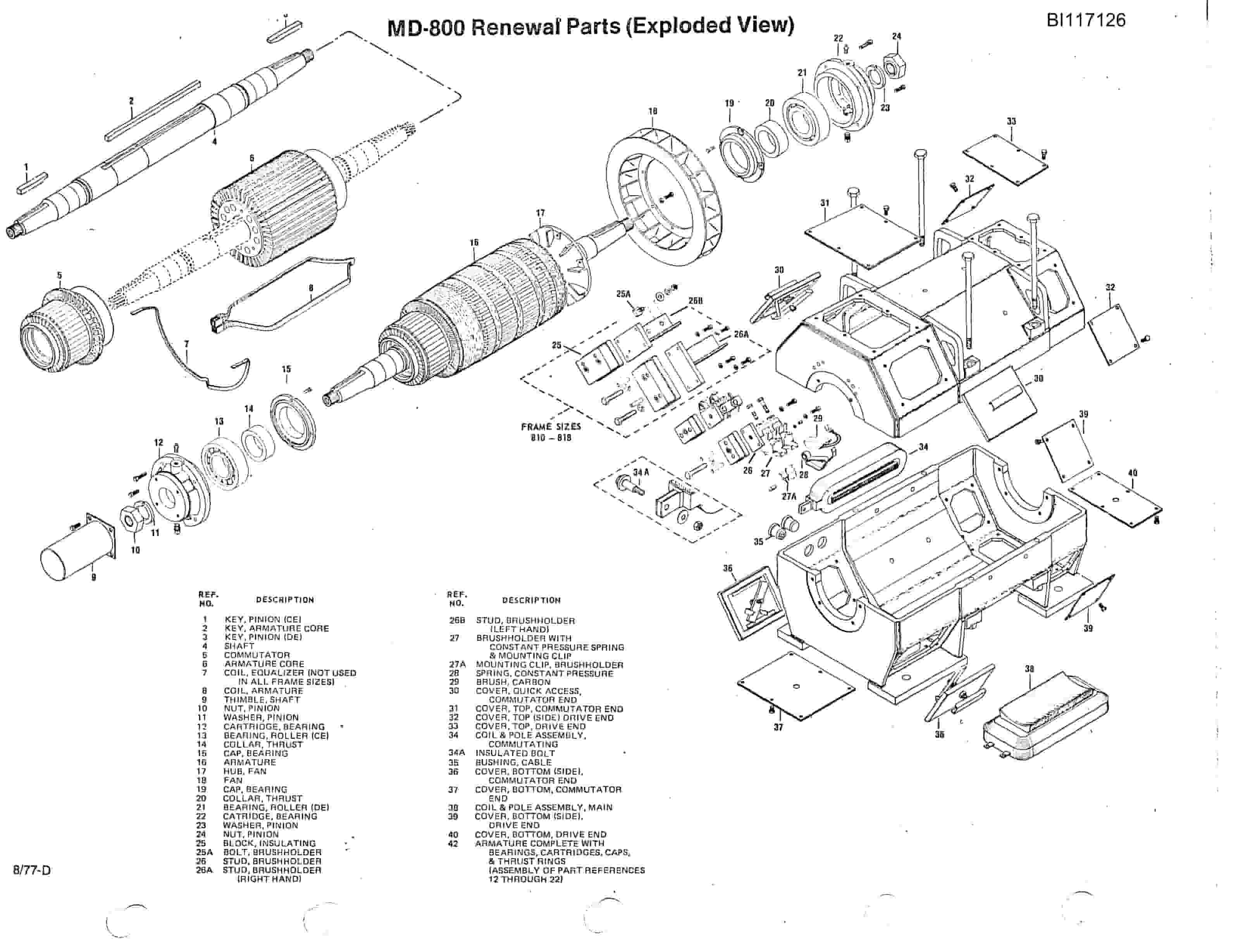 Bucyrus 480-W Diesel Parts Catalog BI117126-3