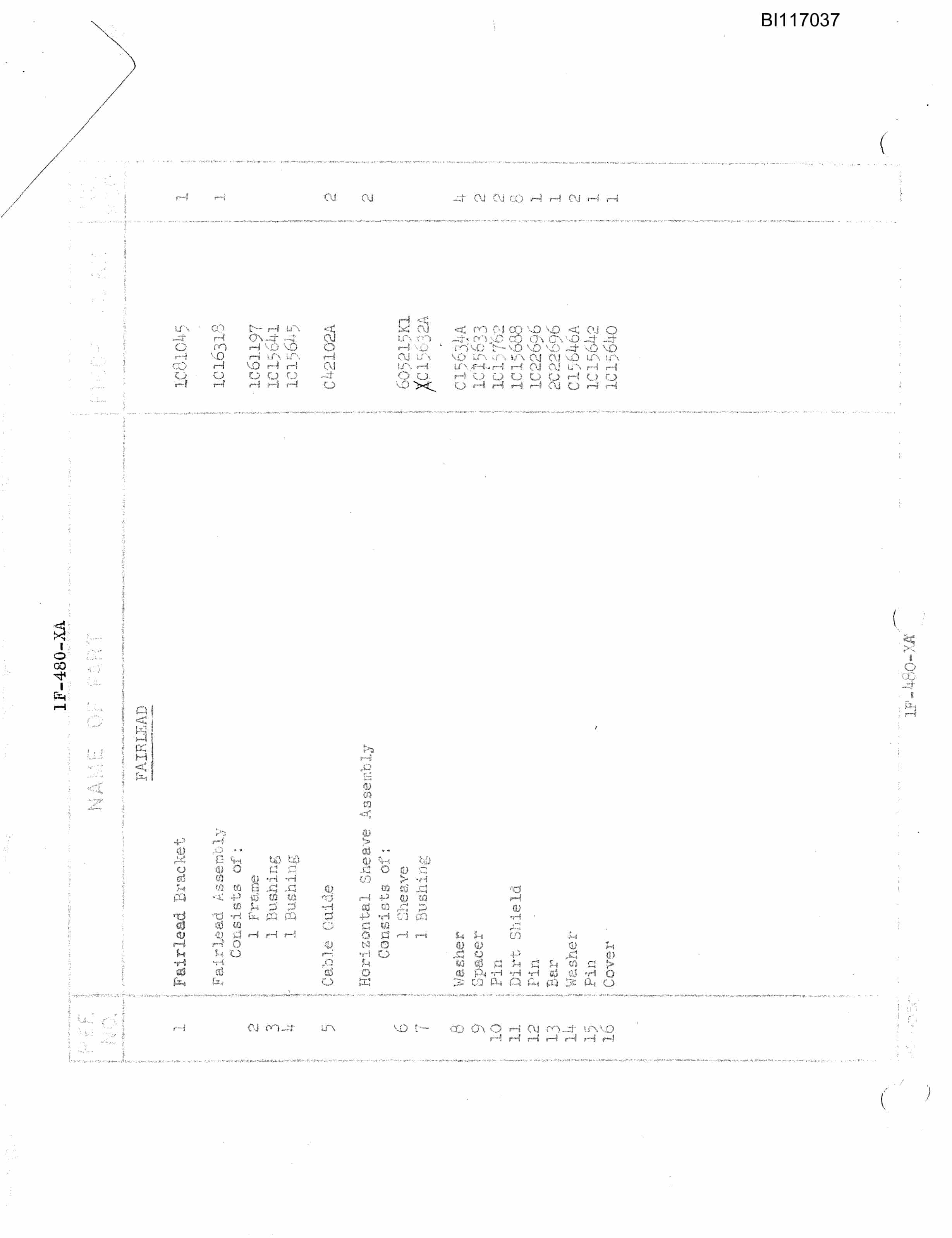Bucyrus 480-W Walking Dragline Parts Catalog BI117037-5
